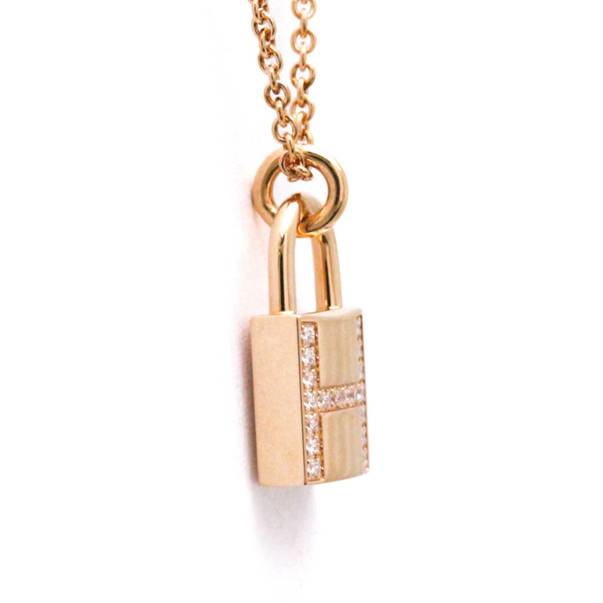 Cadena Pendant Necklace 18K Rose Gold with Diamond