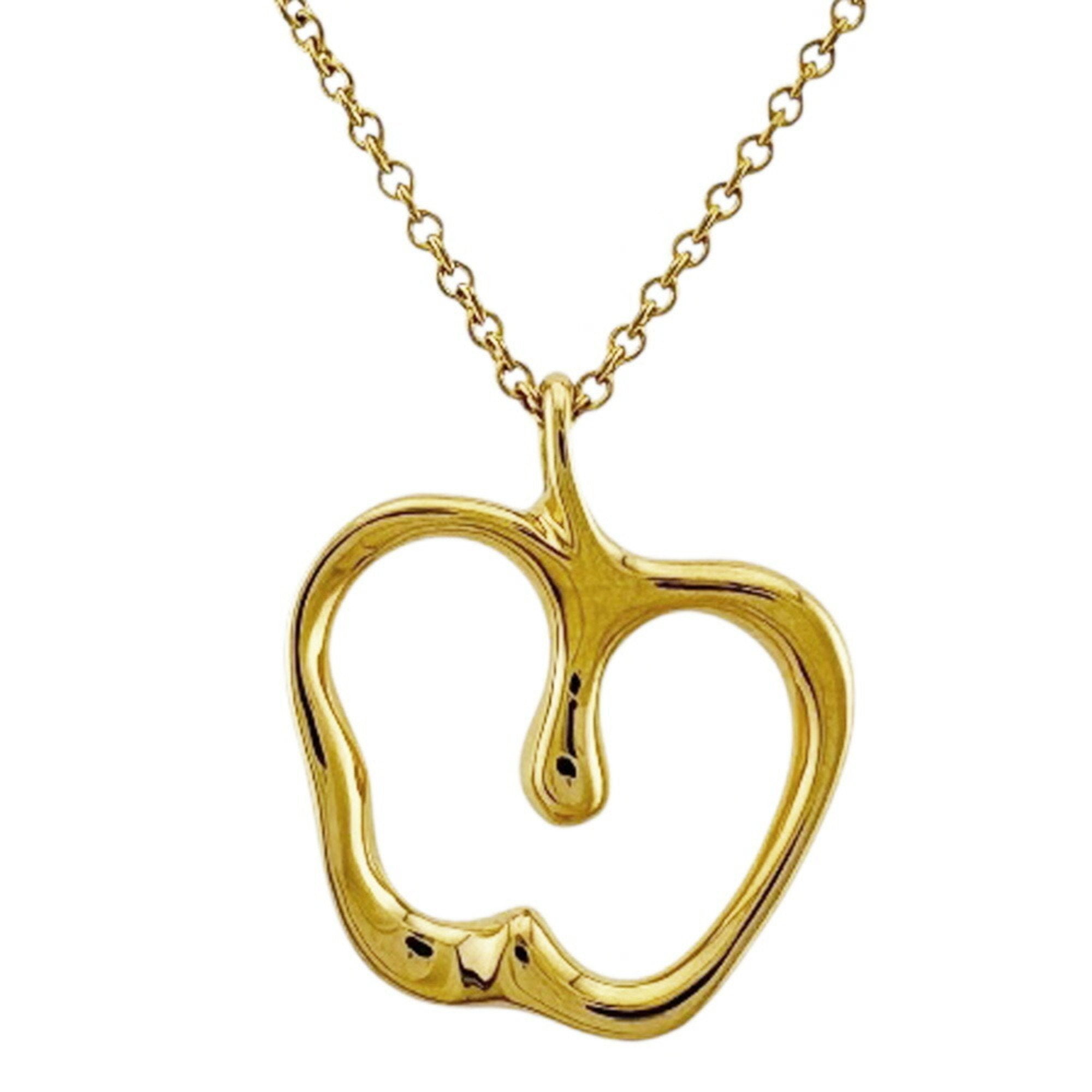 Apple Pendant Necklace 18K Yellow Gold