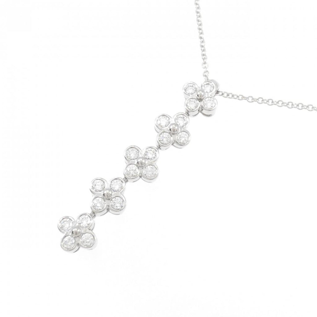 Lace Pendant Necklace Platinum