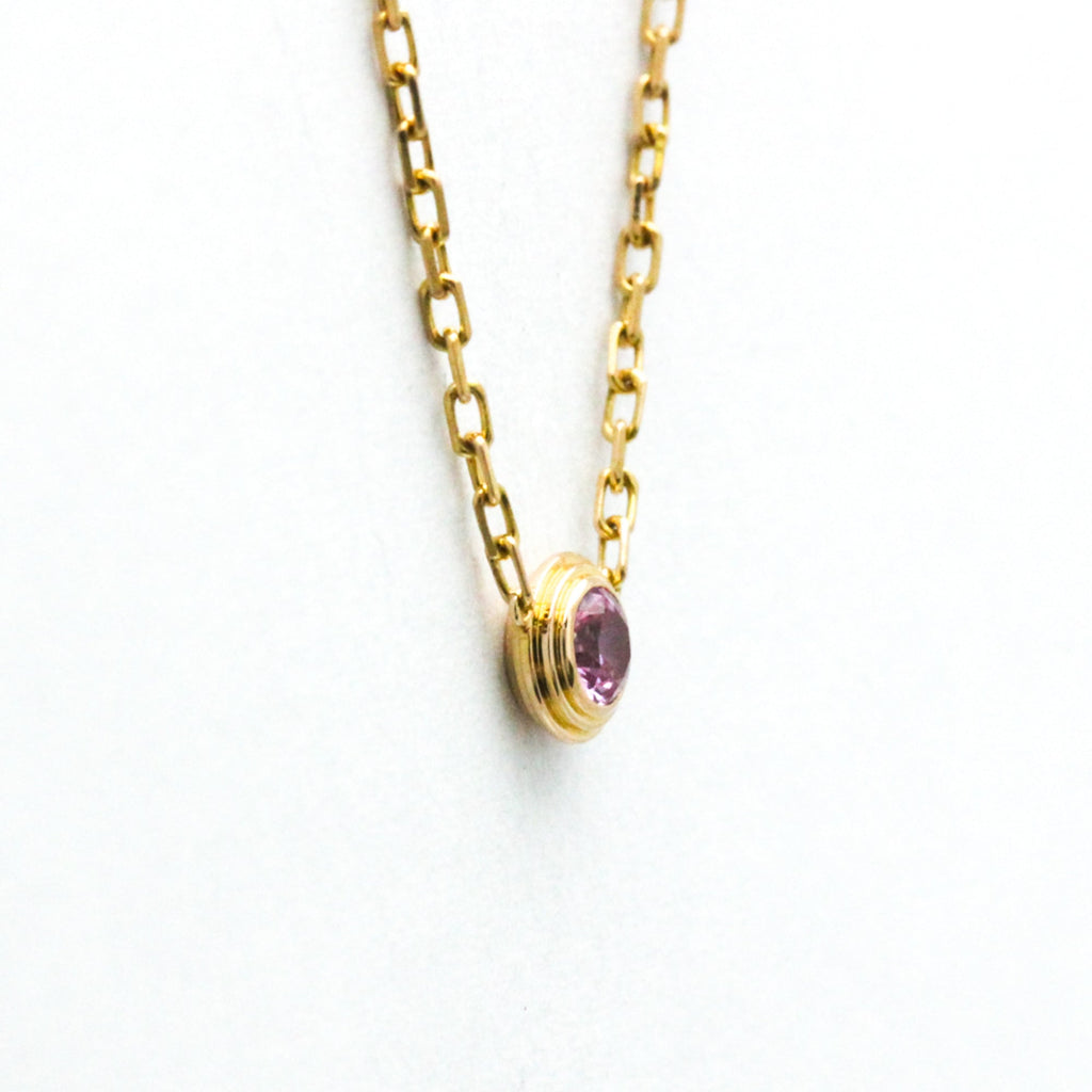Pendant Necklace 18K Rose Gold with Sapphire