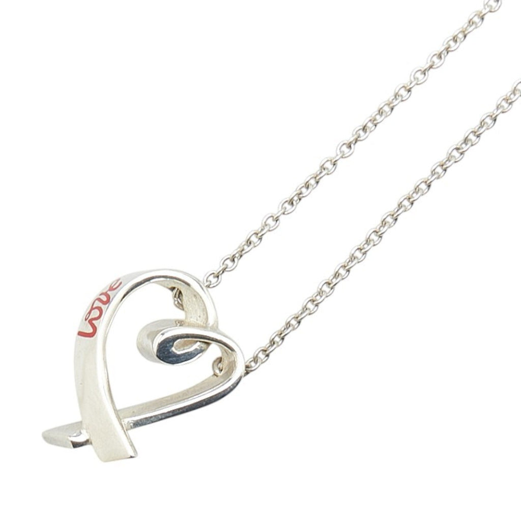 Loving Heart Love Pendant Necklace Sterling Silver