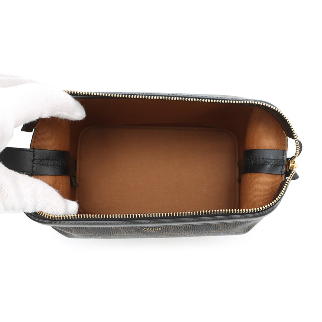 Triomphe East-West Shoulder Bag Triomphe Coated Canvas