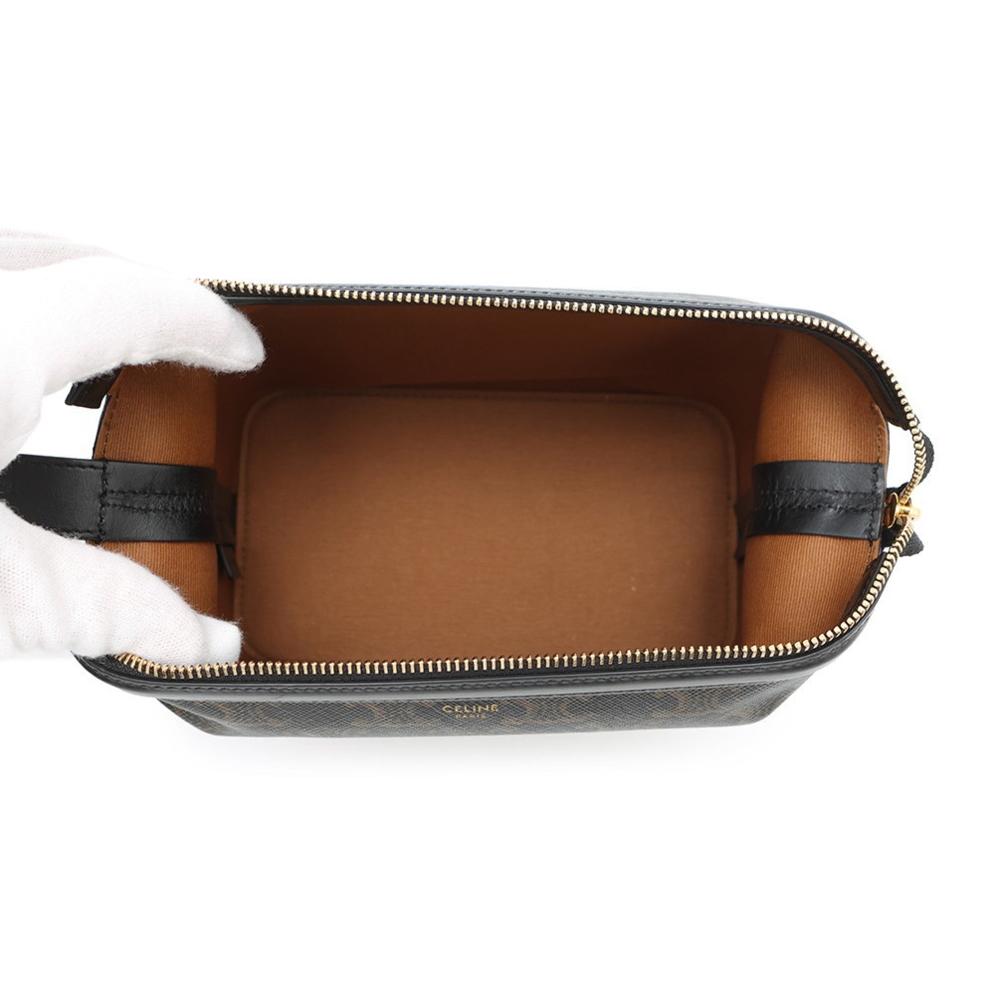 Triomphe East-West Shoulder Bag Triomphe Coated Canvas