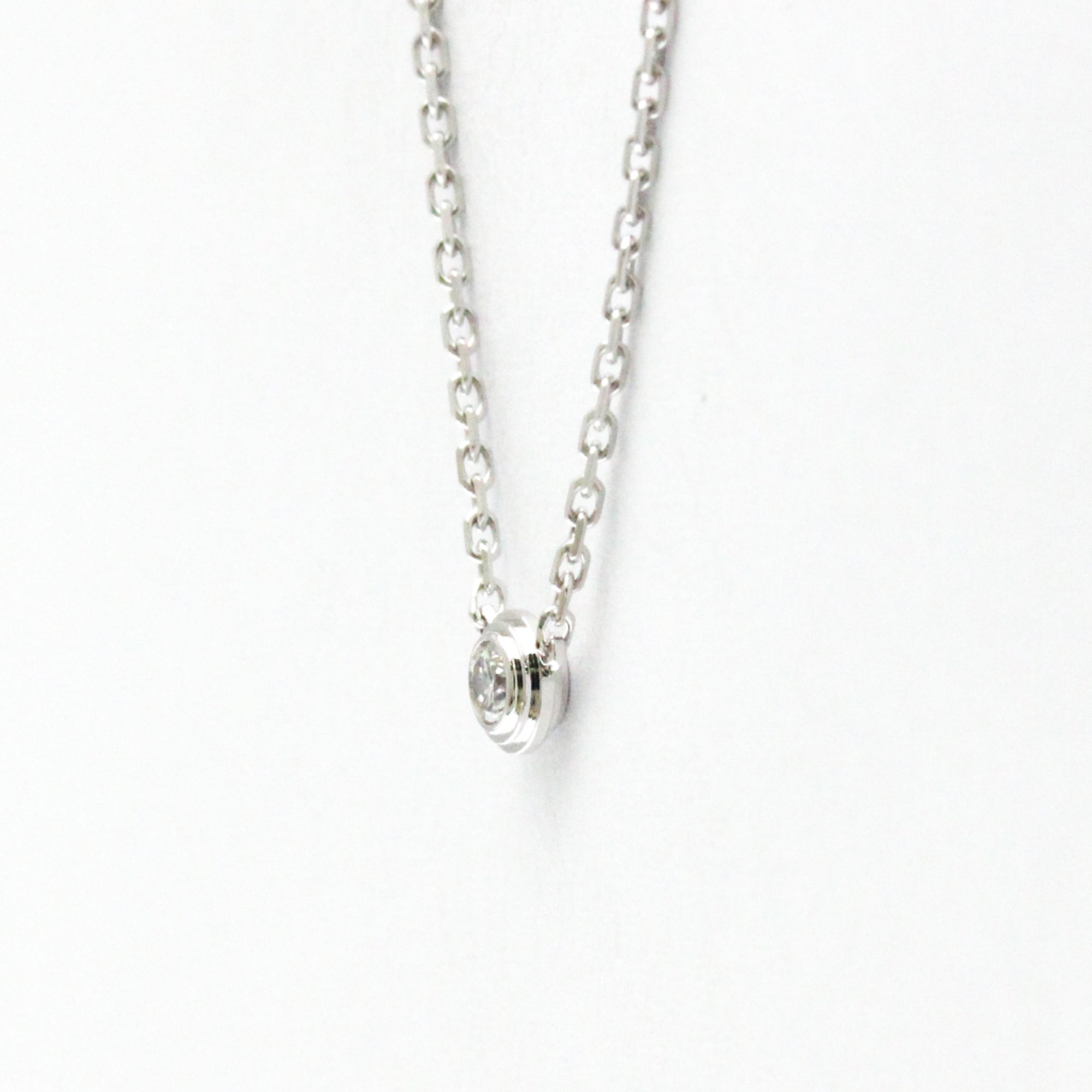 Pendant Necklace 18K White Gold with Diamond