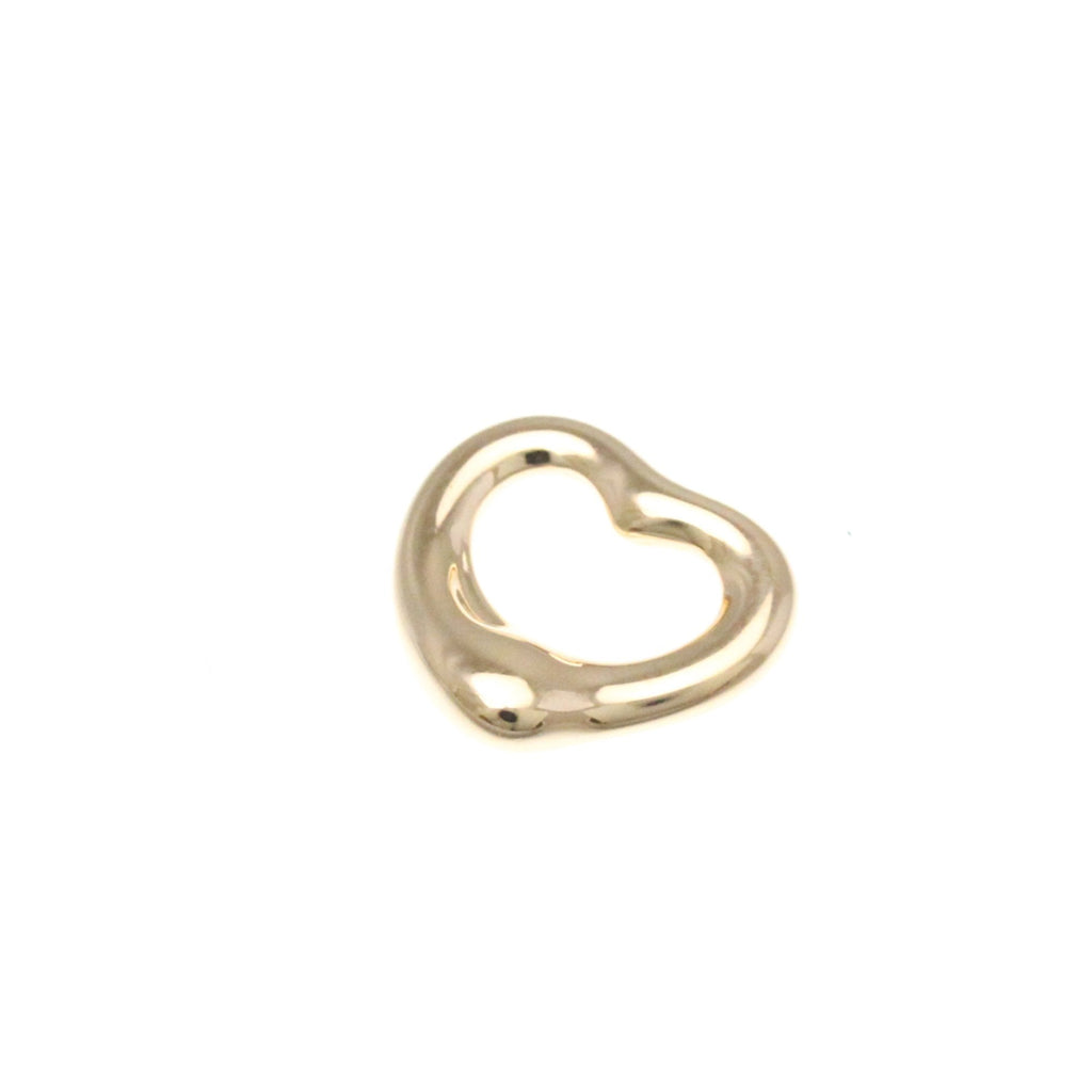Open Heart Pendant Necklace 18K Rose Gold 11mm