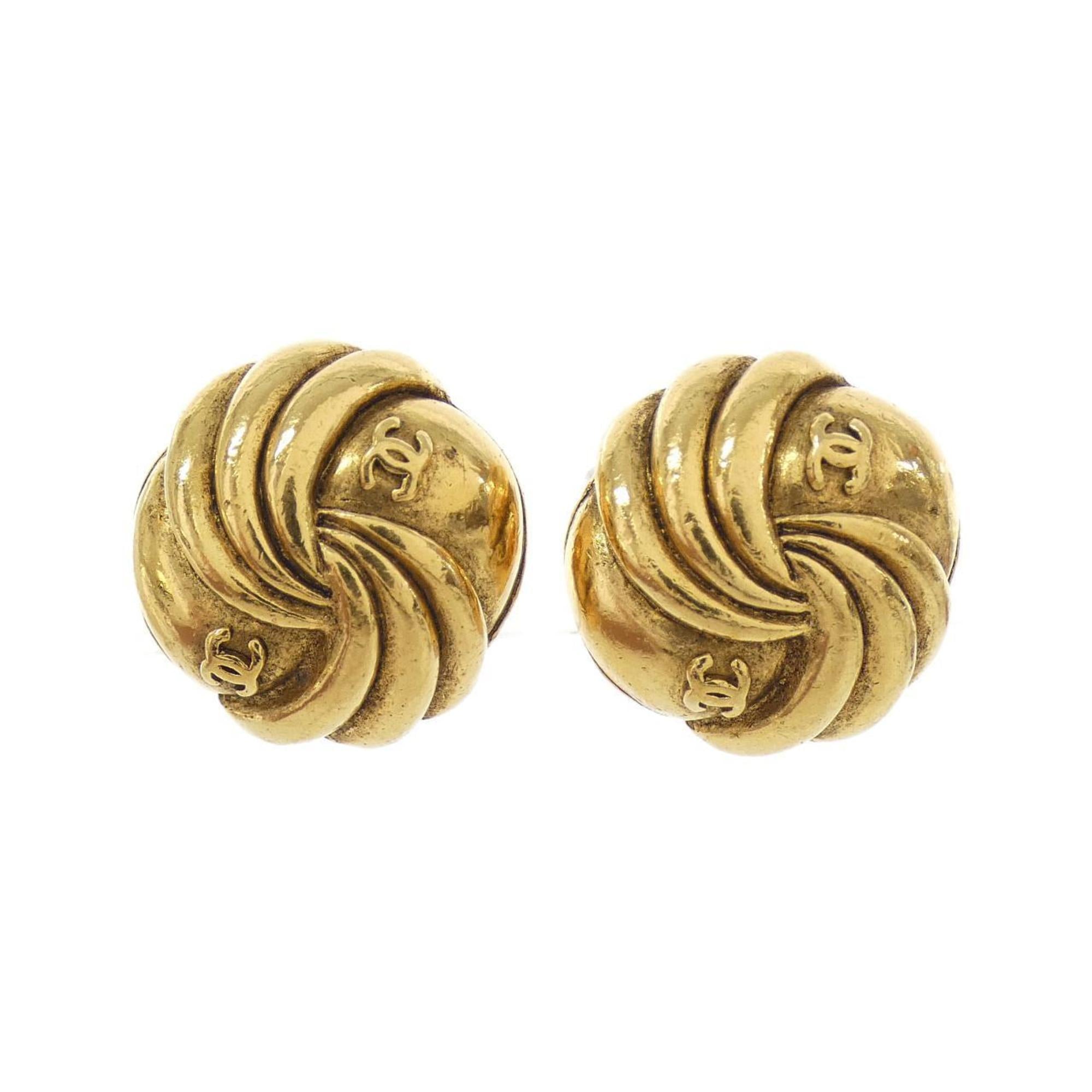 Clip-On Earrings Clip-On Gold-Tone Metal