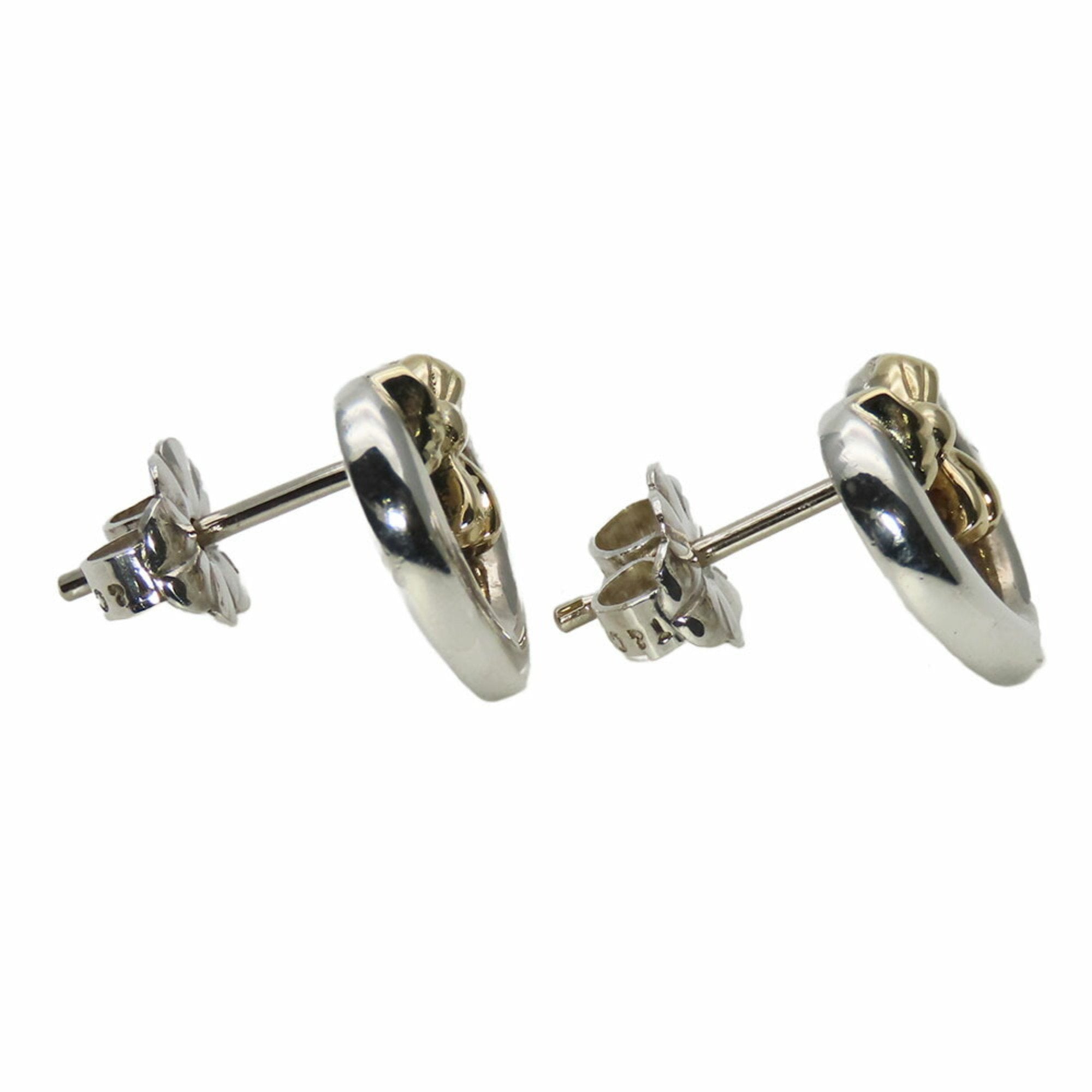 Earrings Sterling Silver and 18K Yellow Gold