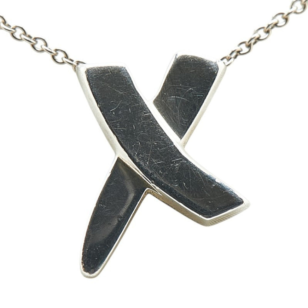 Kiss Pendant Necklace Sterling Silver