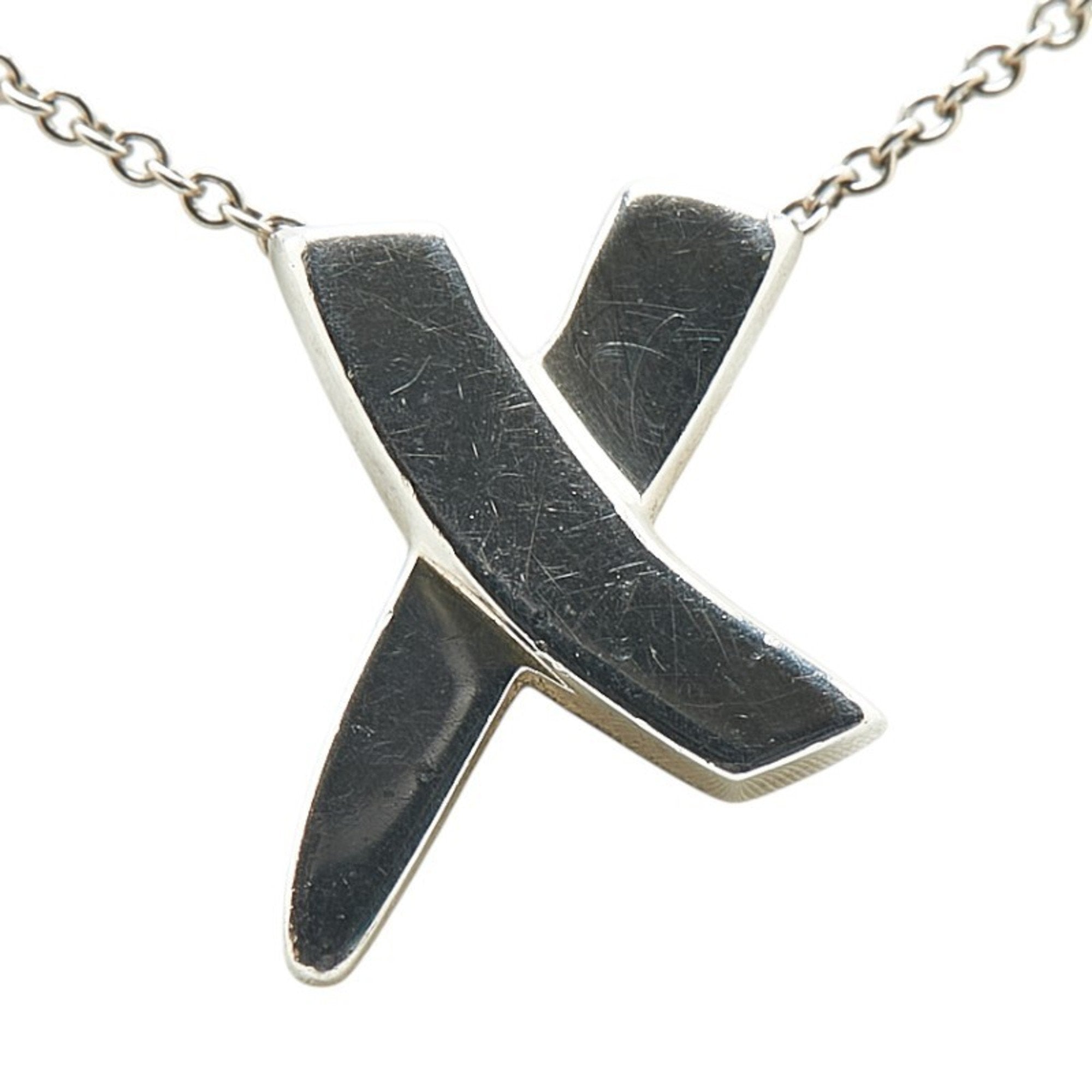 Kiss Pendant Necklace Sterling Silver