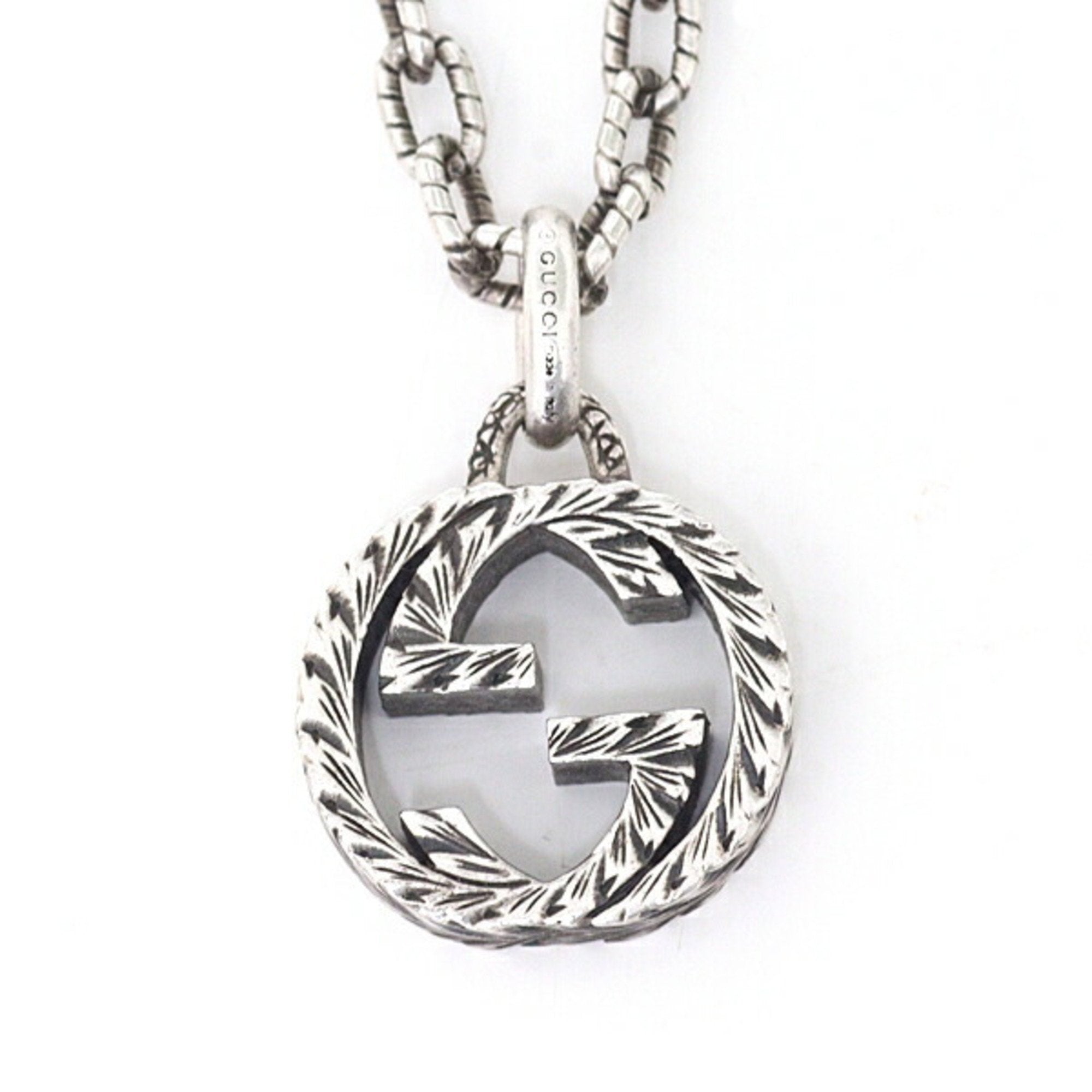 Interlocking Pendant Necklace Sterling Silver