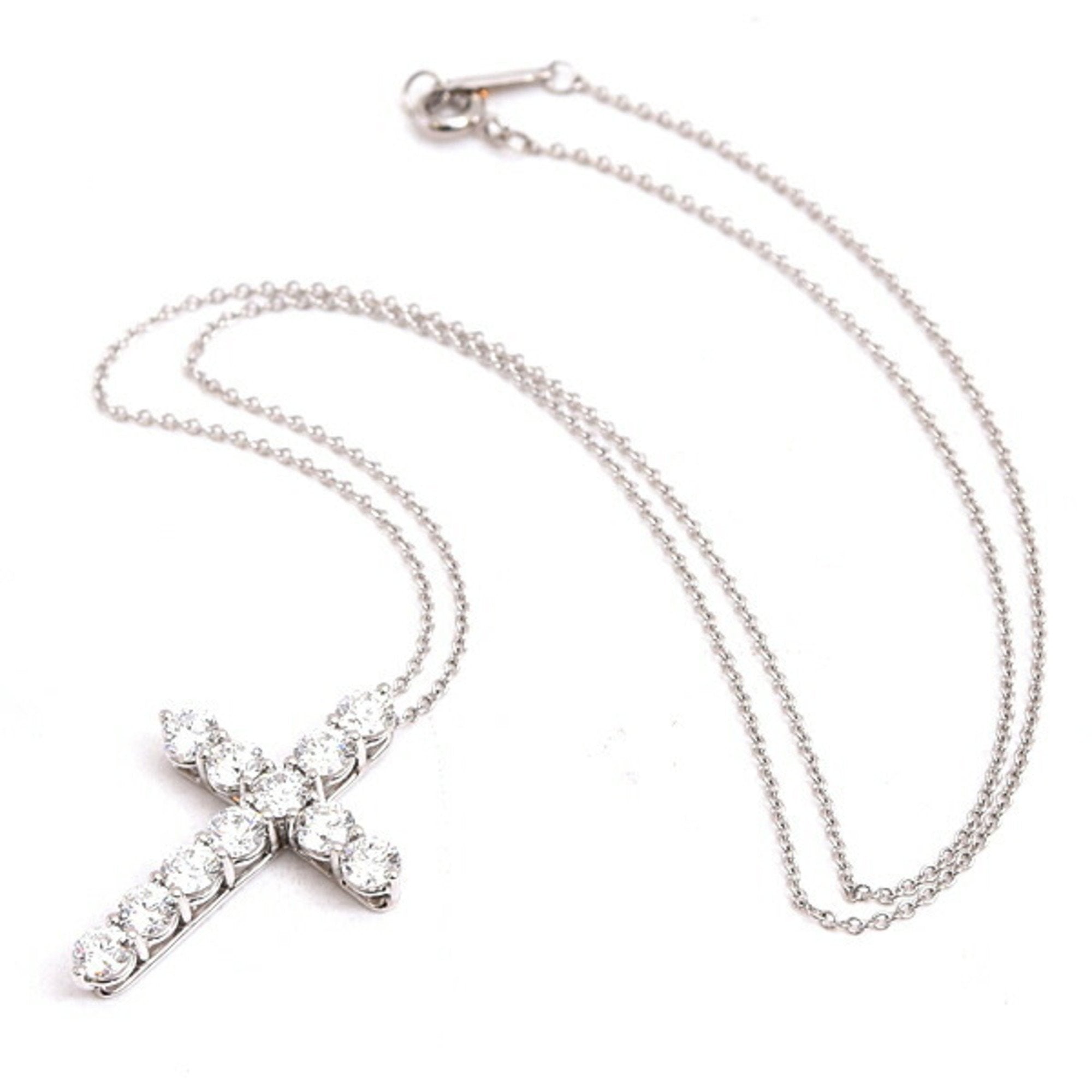 Pendant Necklace Platinum with Diamond Large