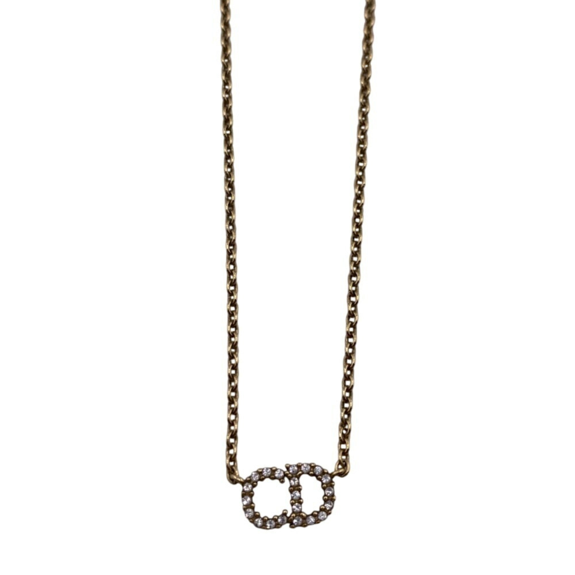 Clair D Lune Necklace Gold with Rhinestone