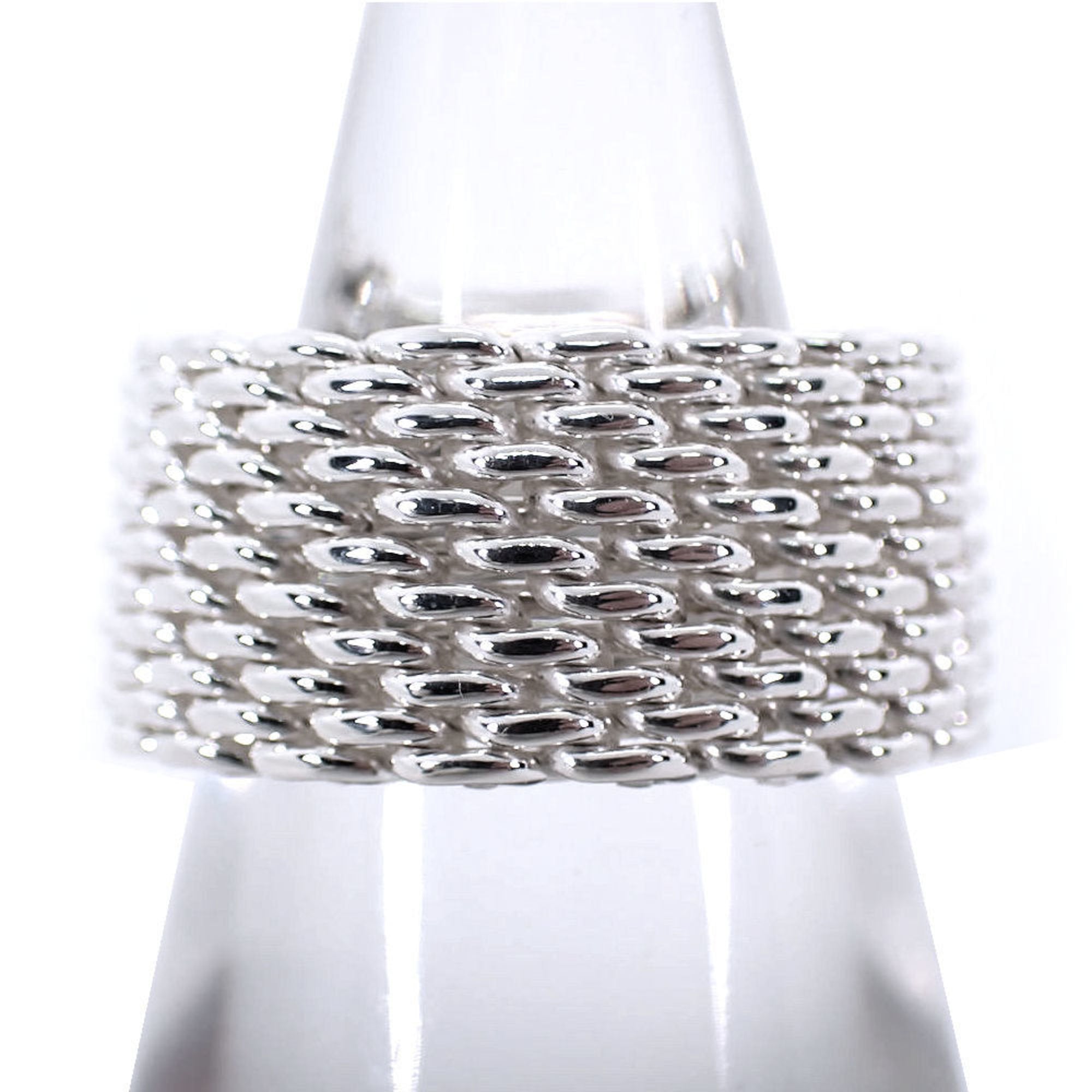 Heart Somerset Mesh Ring Sterling Silver