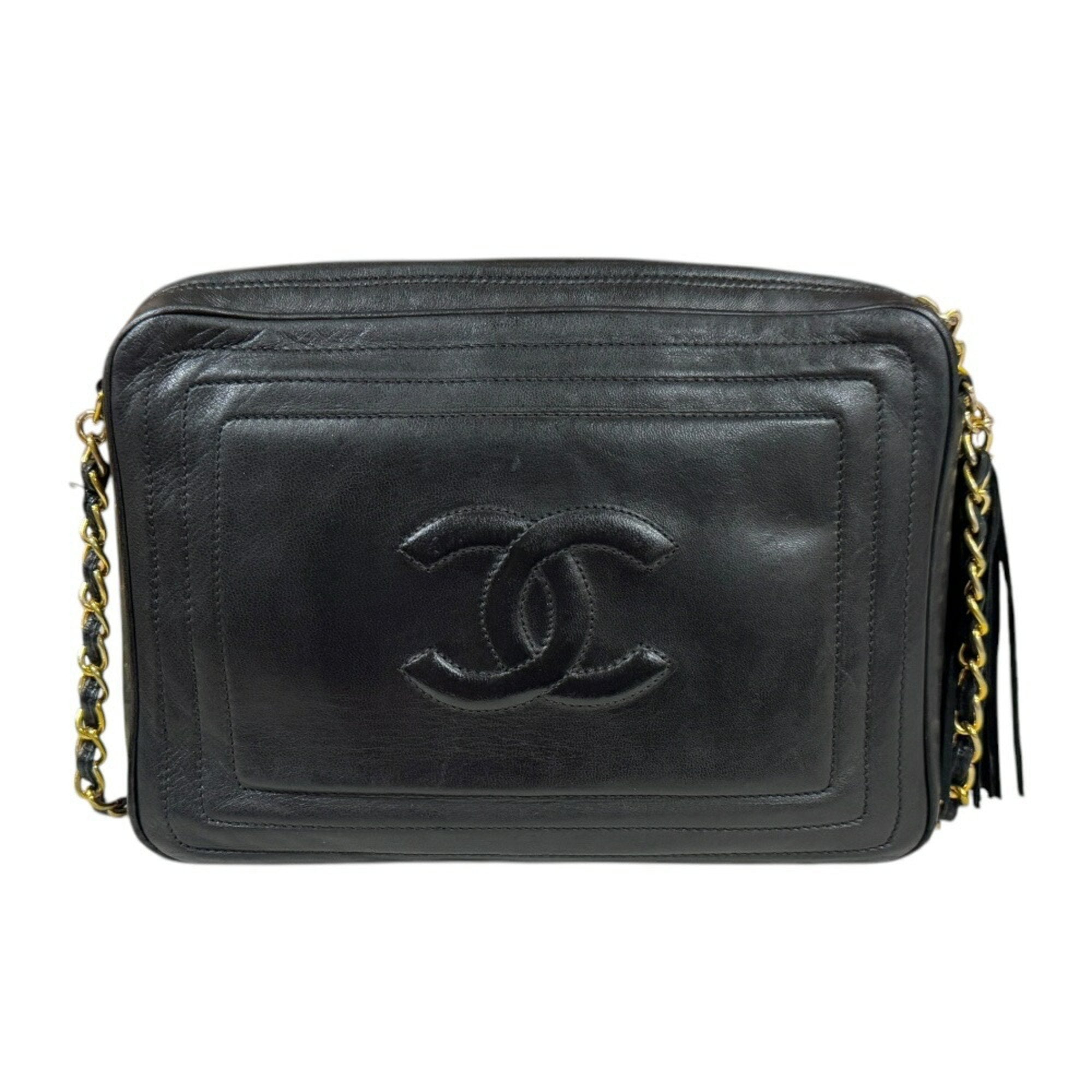 Vintage CC Tassel Camera Bag Lambskin Small