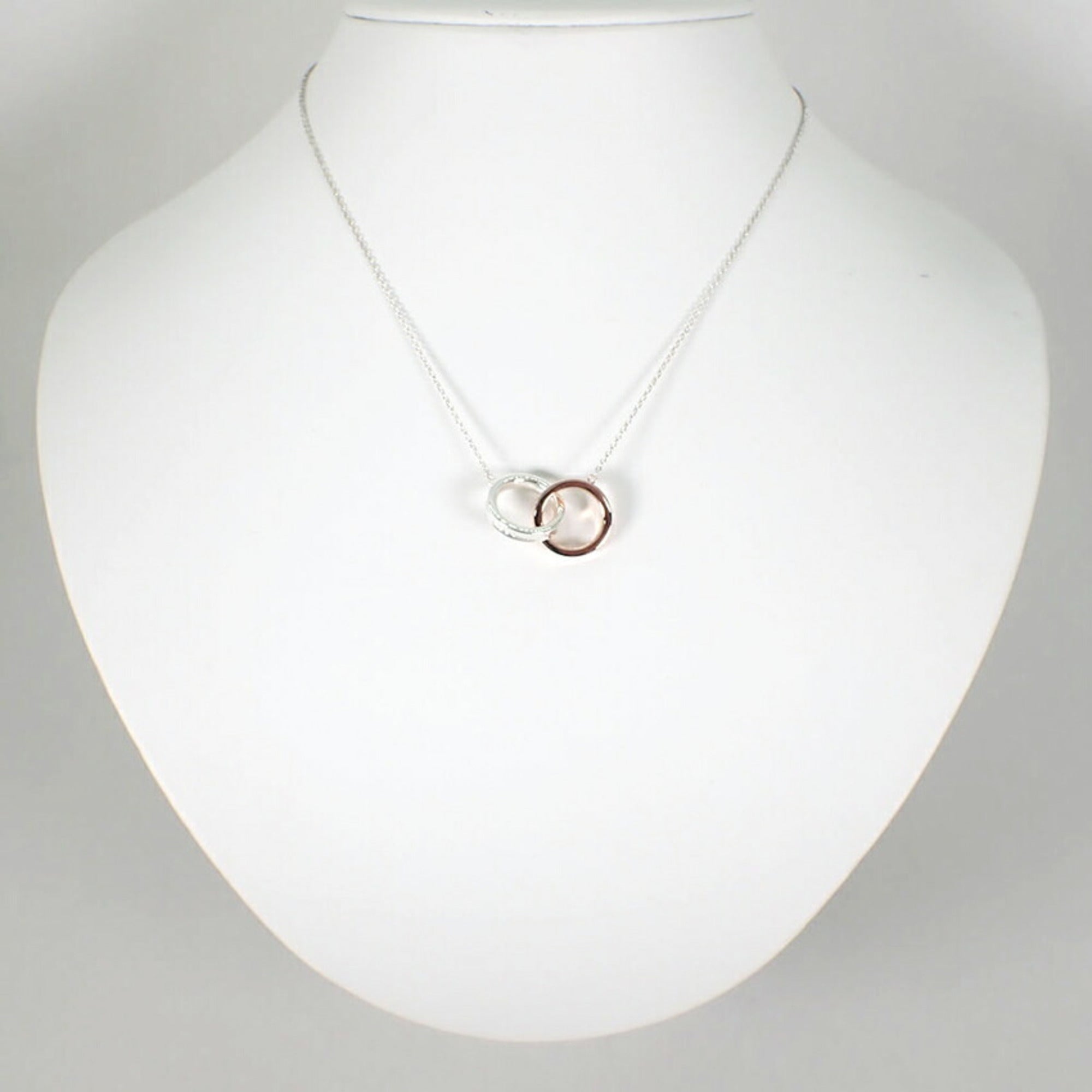 Pendant Necklace Metal and Sterling Silver 1837 Interlocking Circle