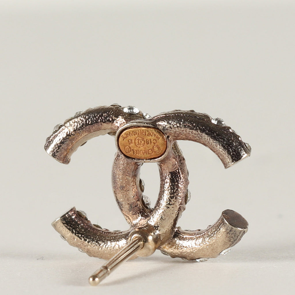 CC Logo Earrings Metal Gold-Tone Metal