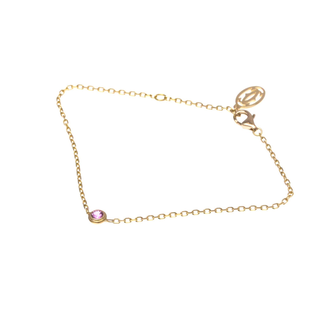 Charm Bracelet 18K Rose Gold with Sapphire