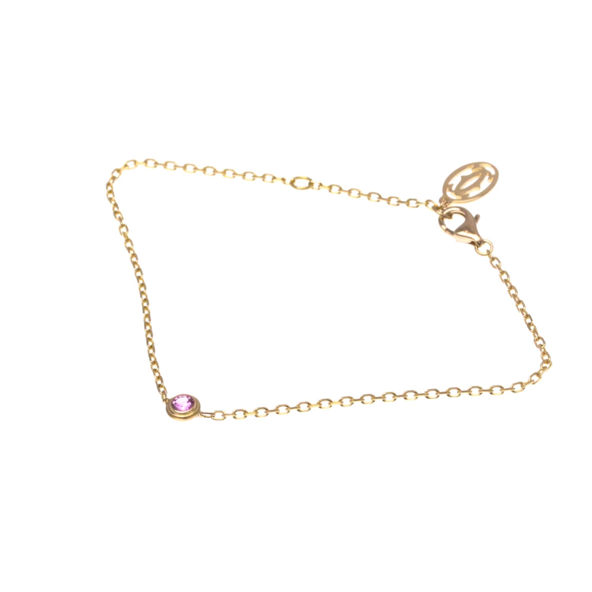 Charm Bracelet 18K Rose Gold with Sapphire