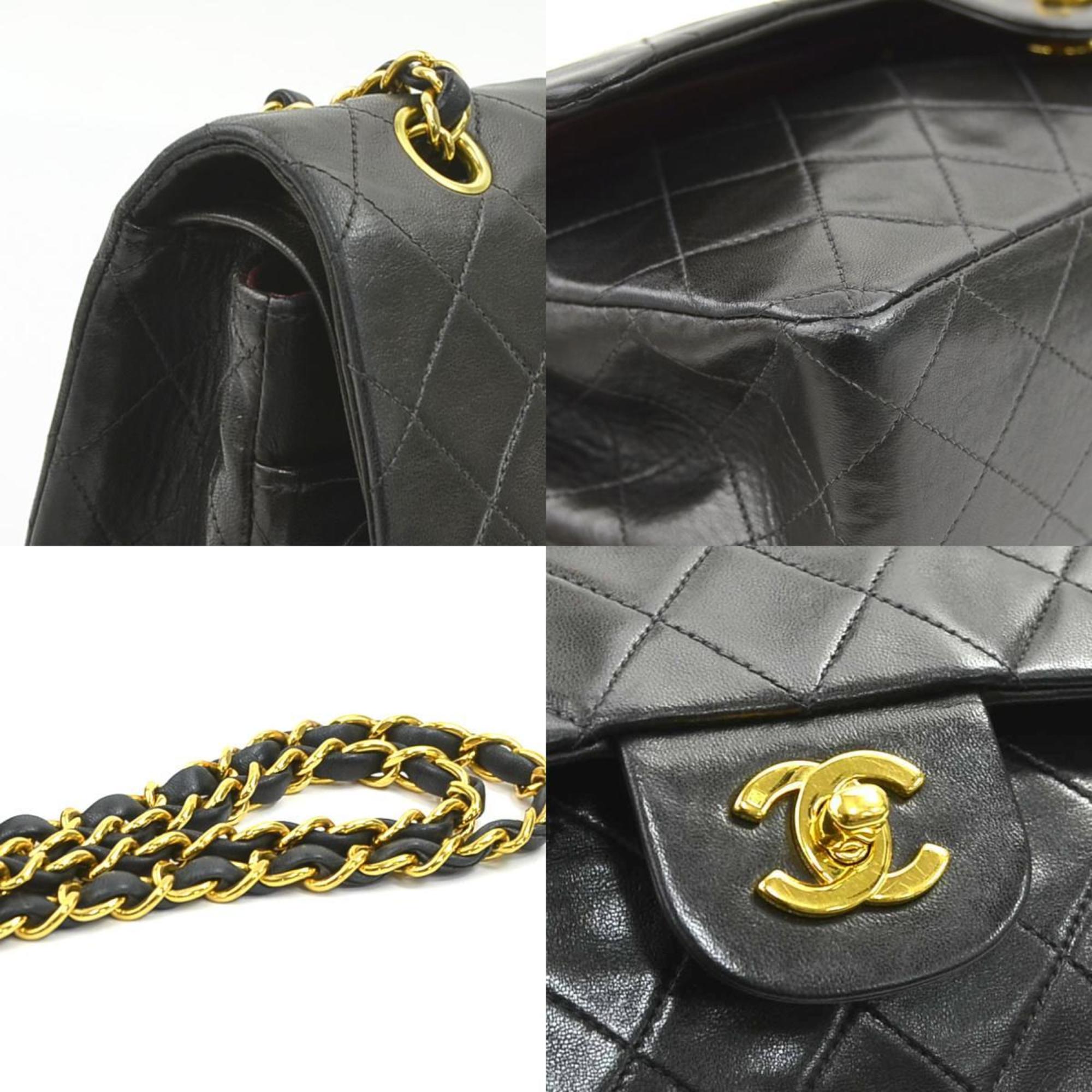 Vintage Classic Double Flap Bag Quilted Lambskin Small