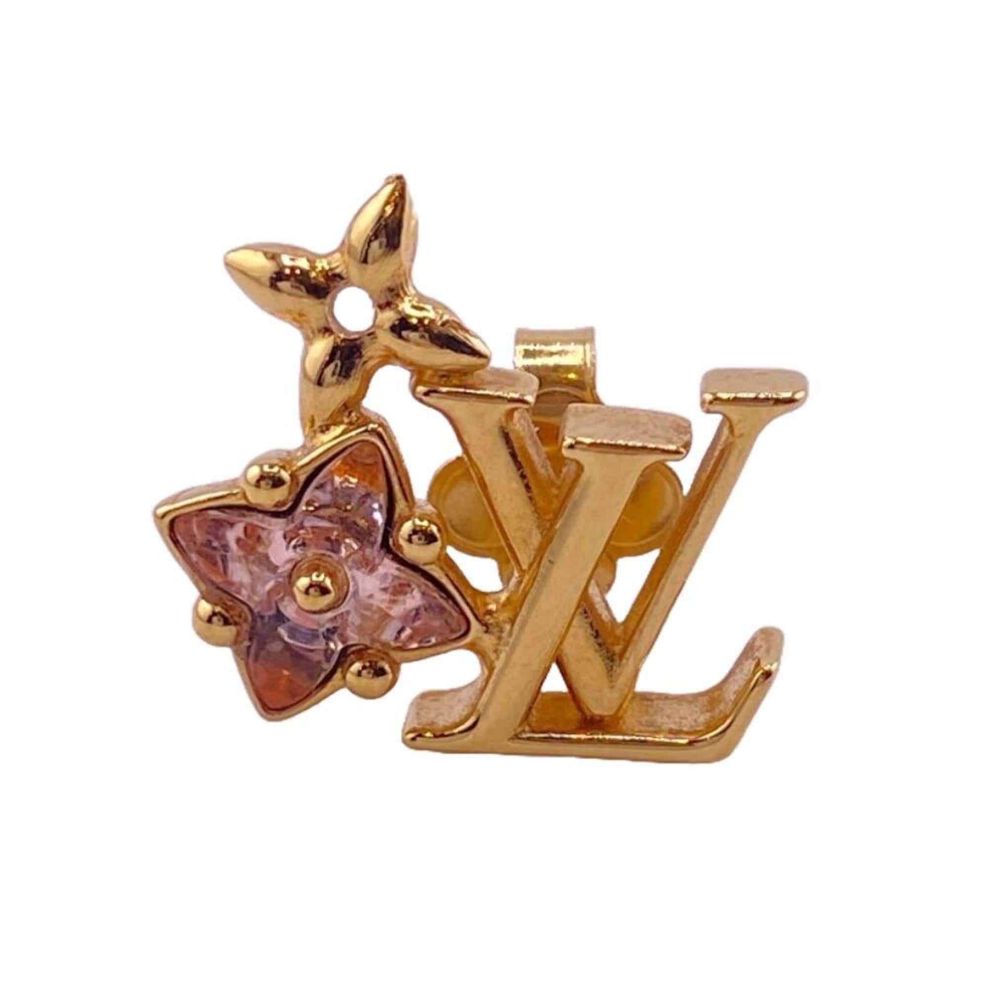 Earrings Gold and Rhinestone