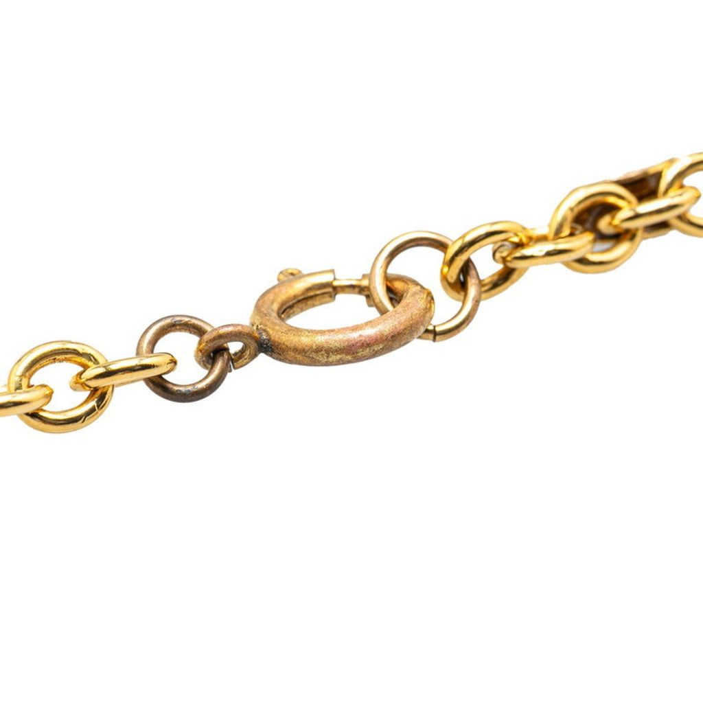 CC Logo Chain Pendant Necklace Metal