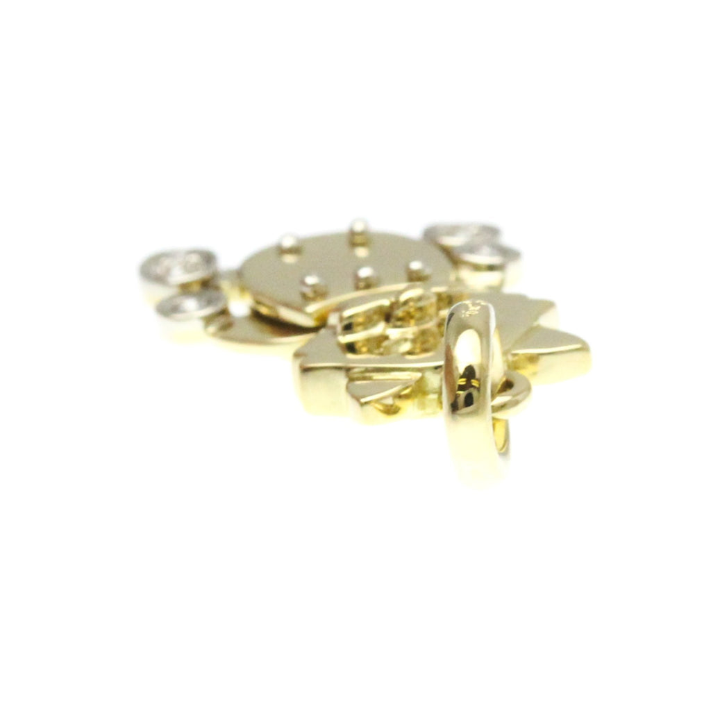 Necklace 18K Yellow Gold with Diamond Charm