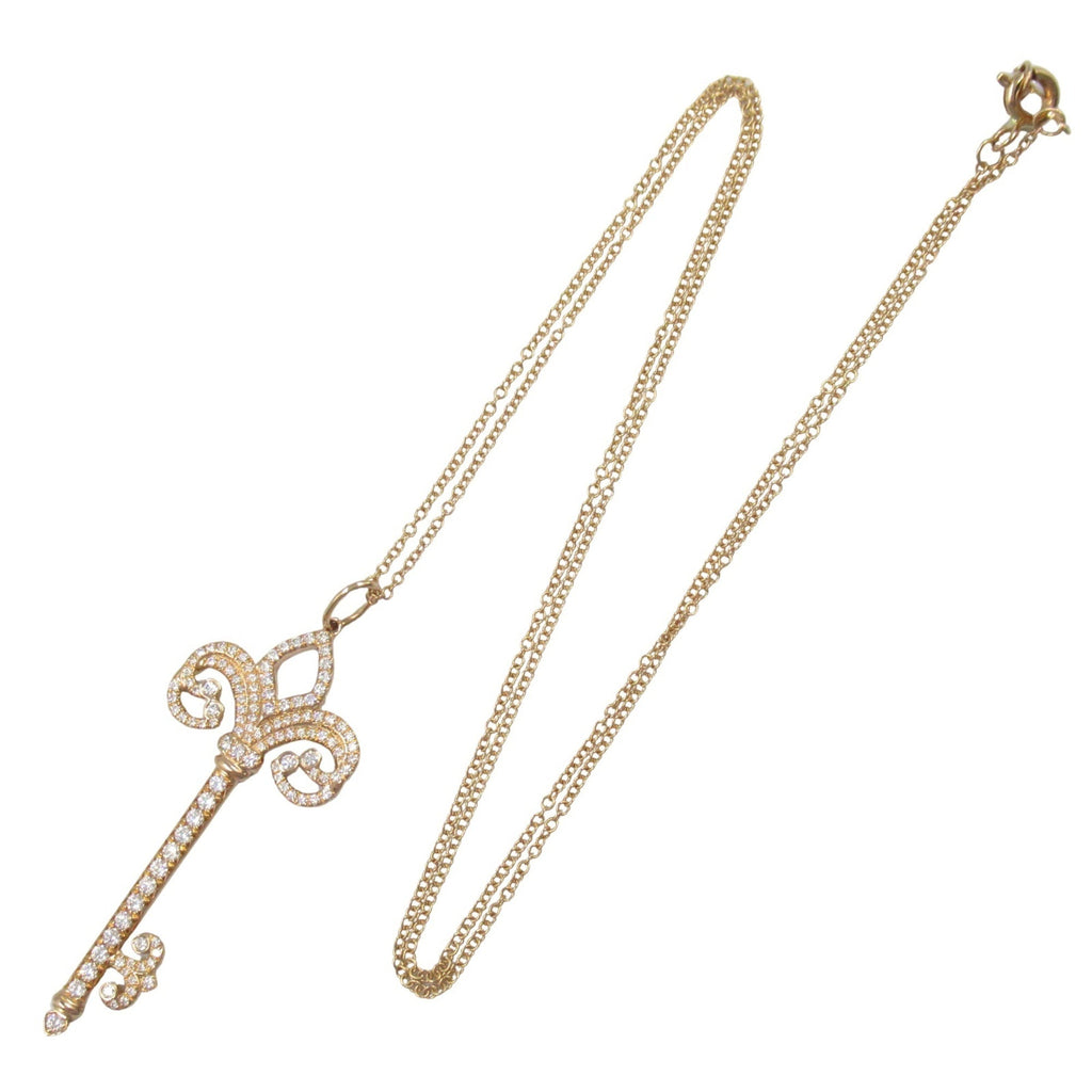 Fleur De Liskey Pendant Necklace 18K Rose Gold with Diamond
