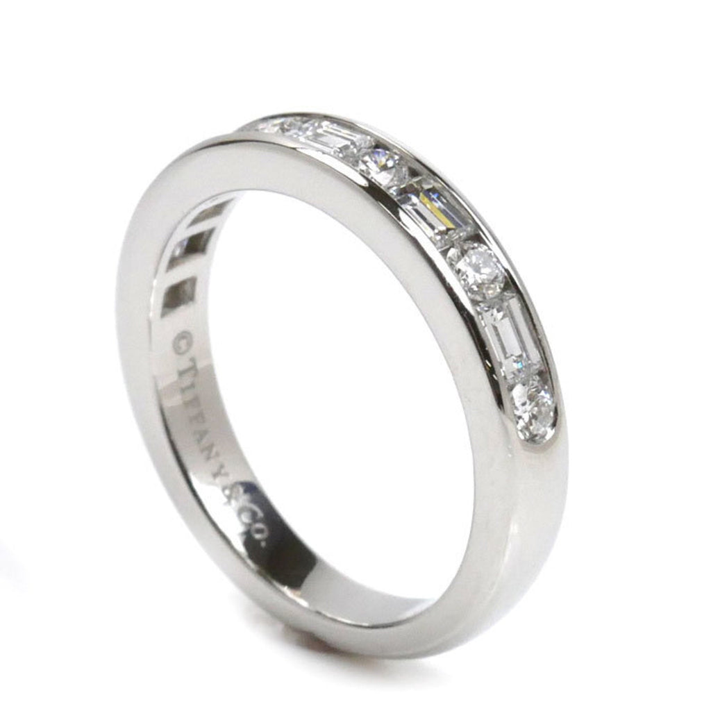 Band Ring Platinum with Diamond