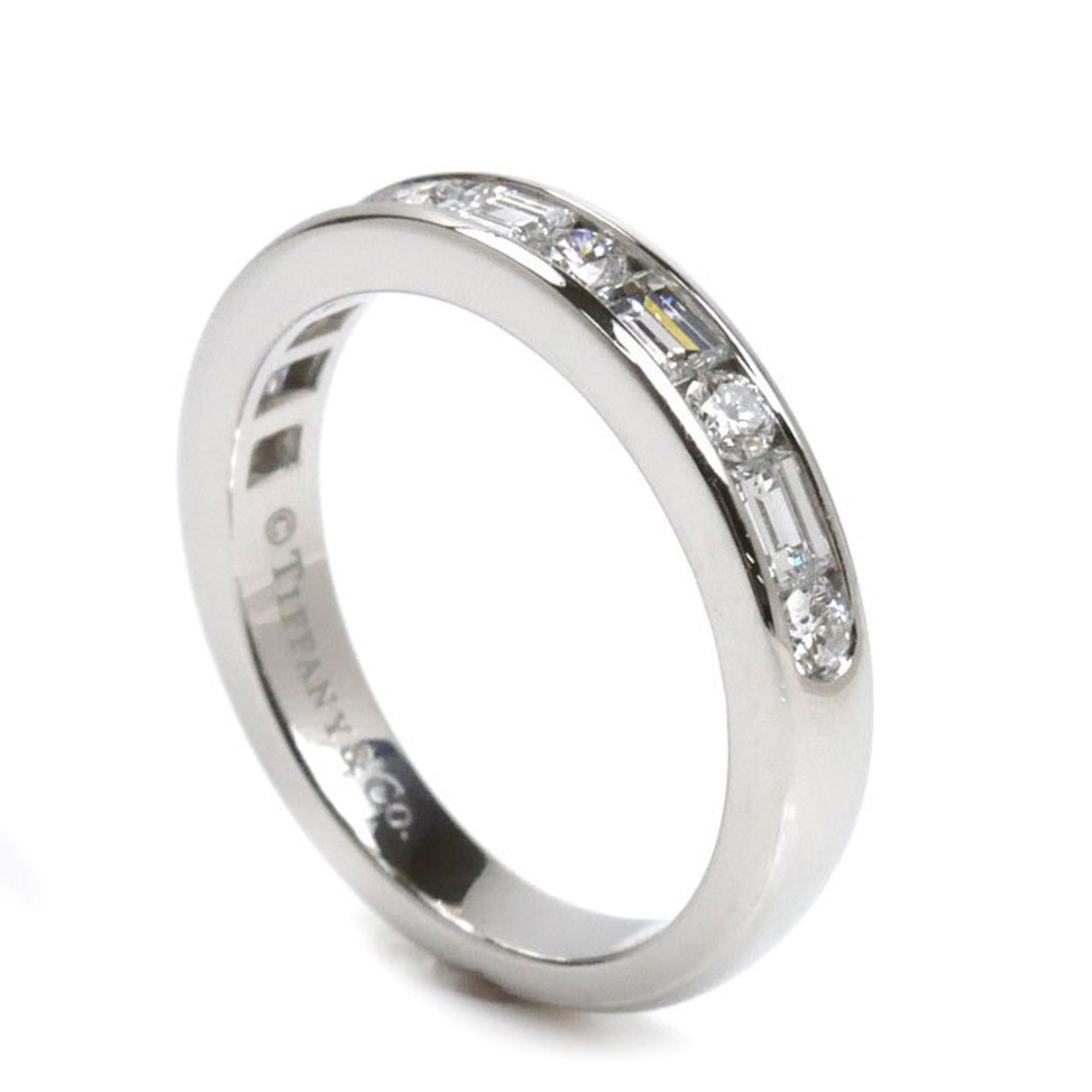 Band Ring Platinum with Diamond