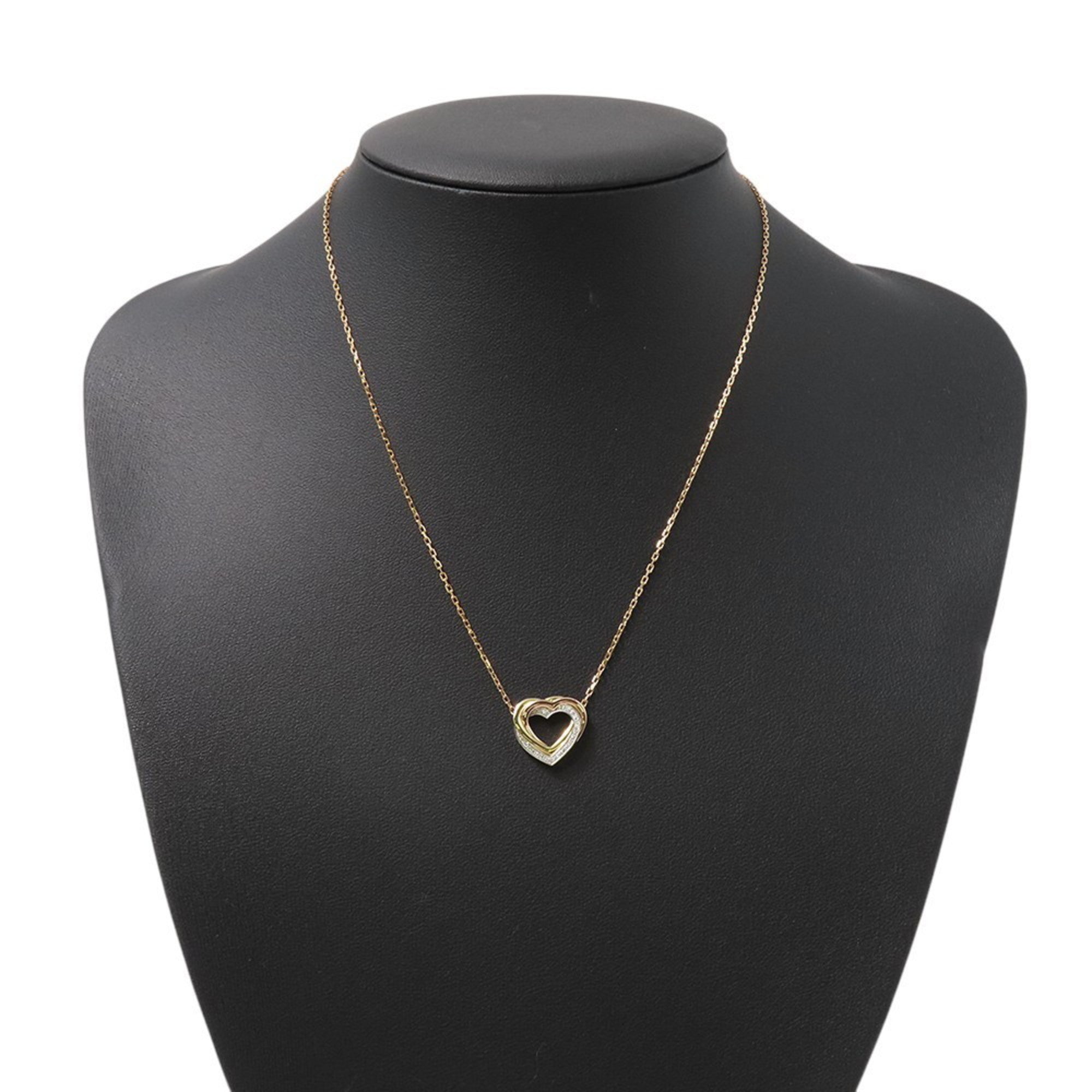 Trinity Pendant Necklace 18K Tricolor Gold