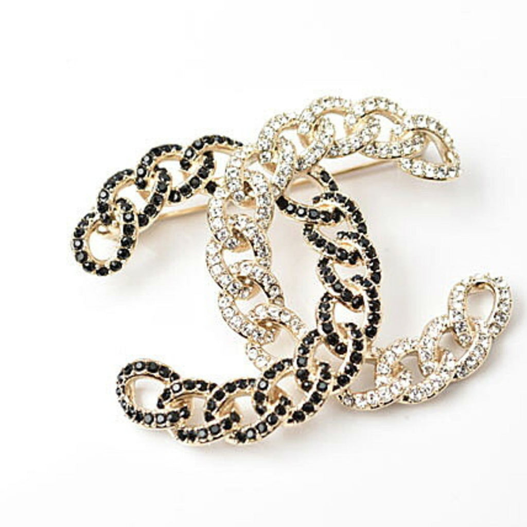 CC Logo Brooch Metal