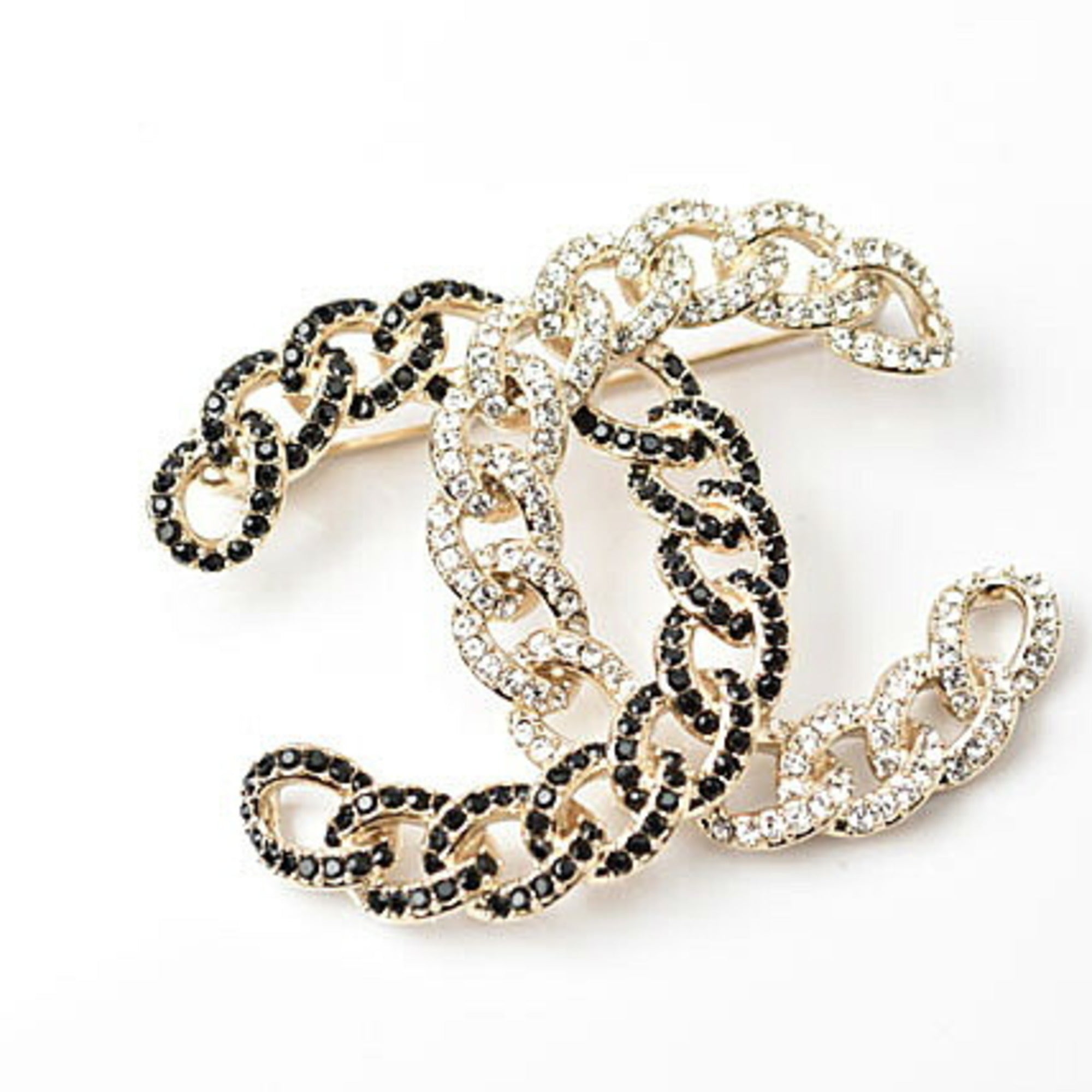 CC Logo Brooch Metal