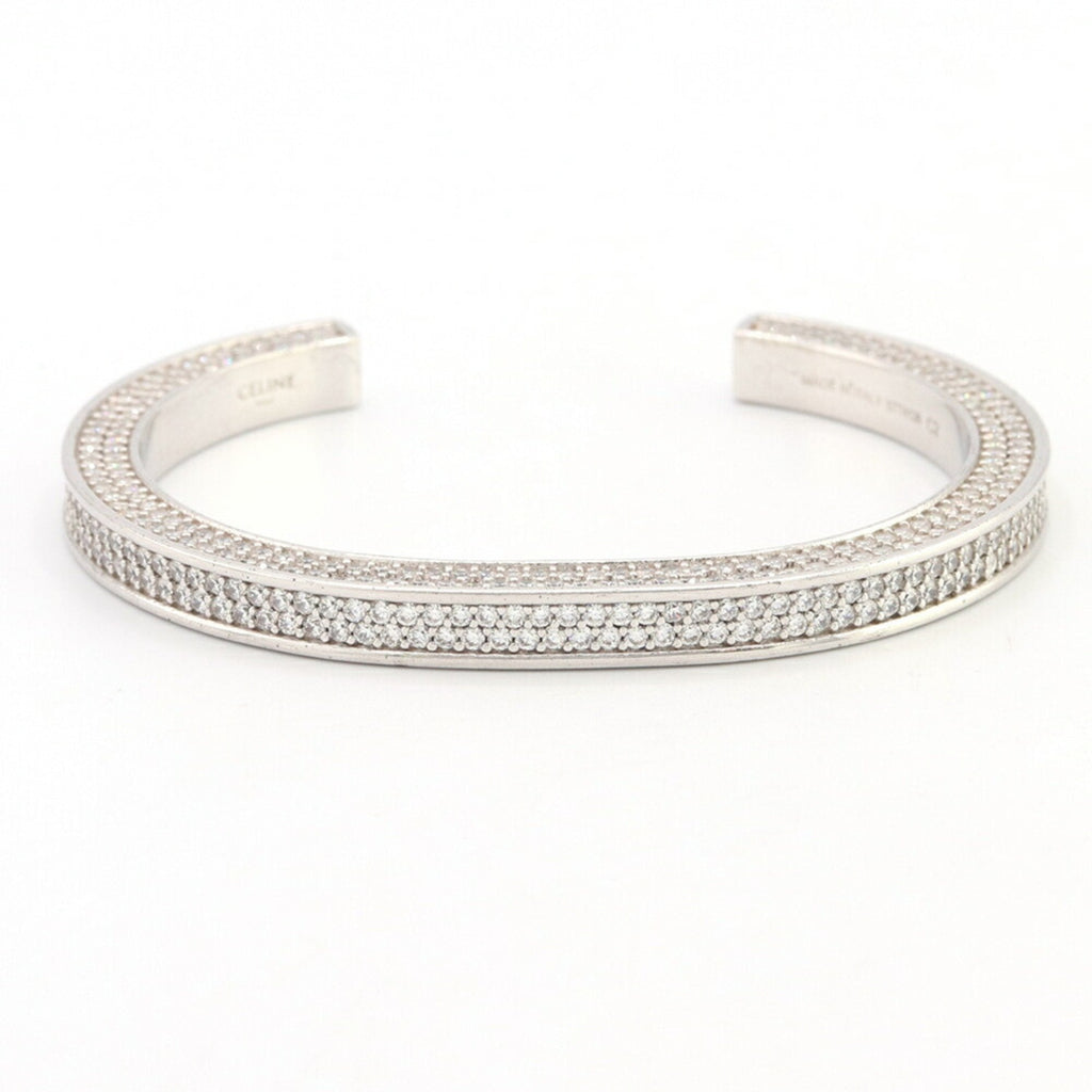 Bangle Bracelet Metal and Rhinestone