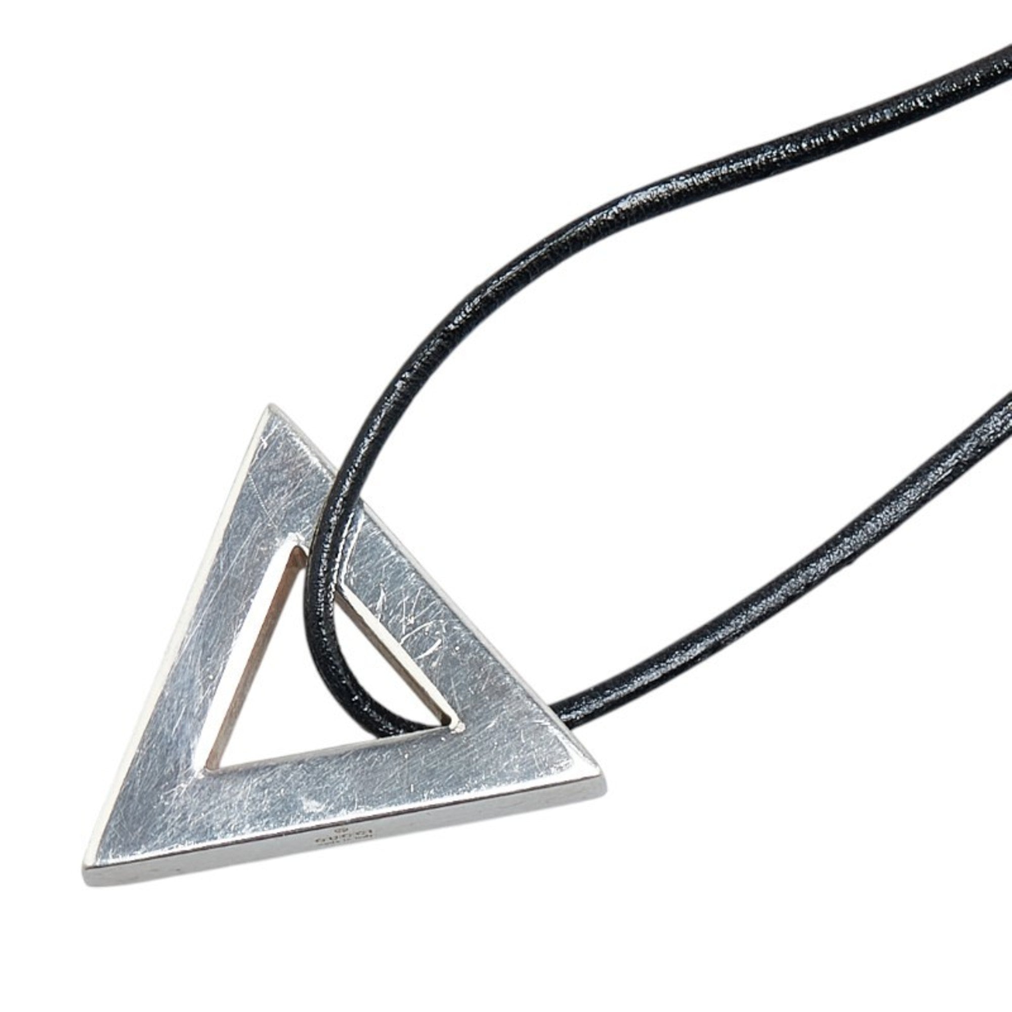 Triangle Pendant Necklace Sterling Silver