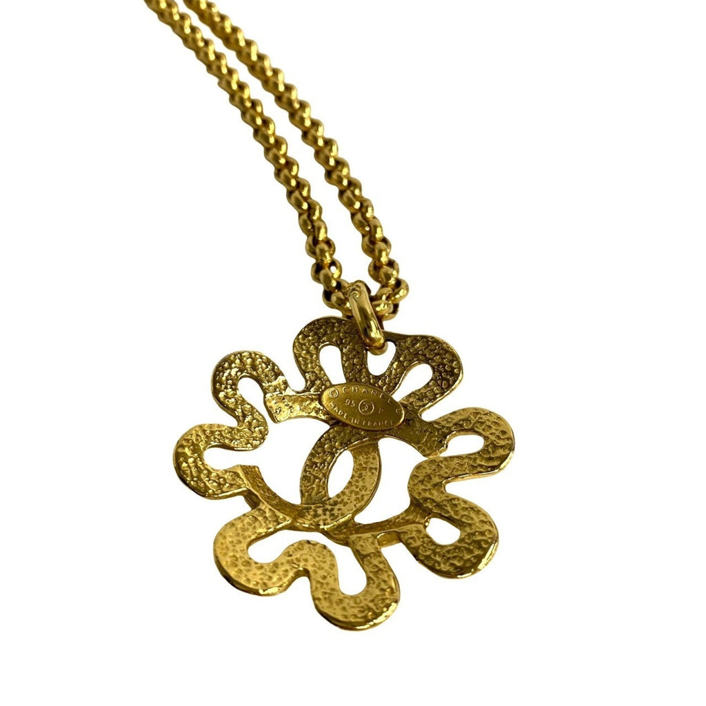 CC Logo Chain Pendant Necklace Metal