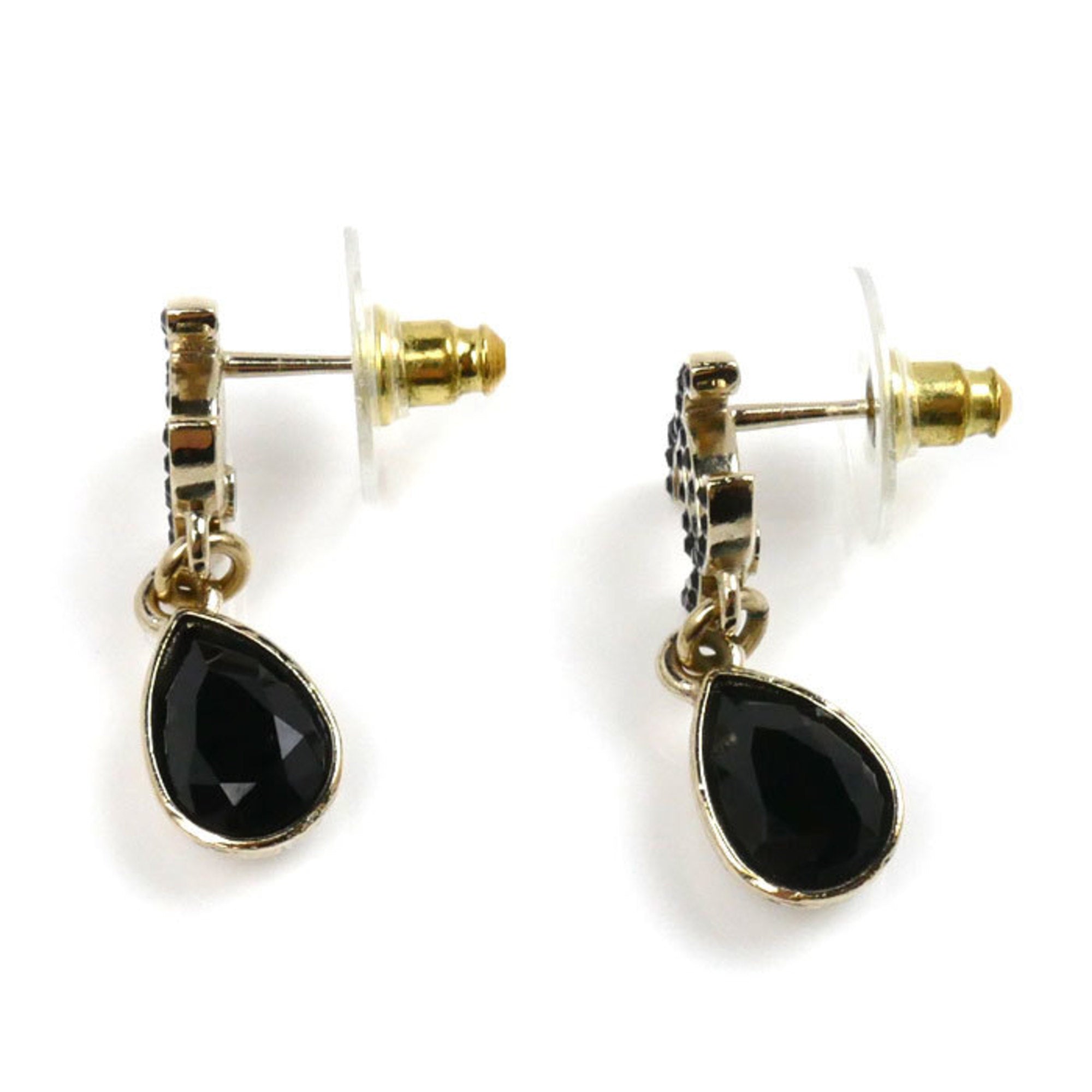 CC Logo Earrings Gold-Tone Metal Gold-Tone Metal