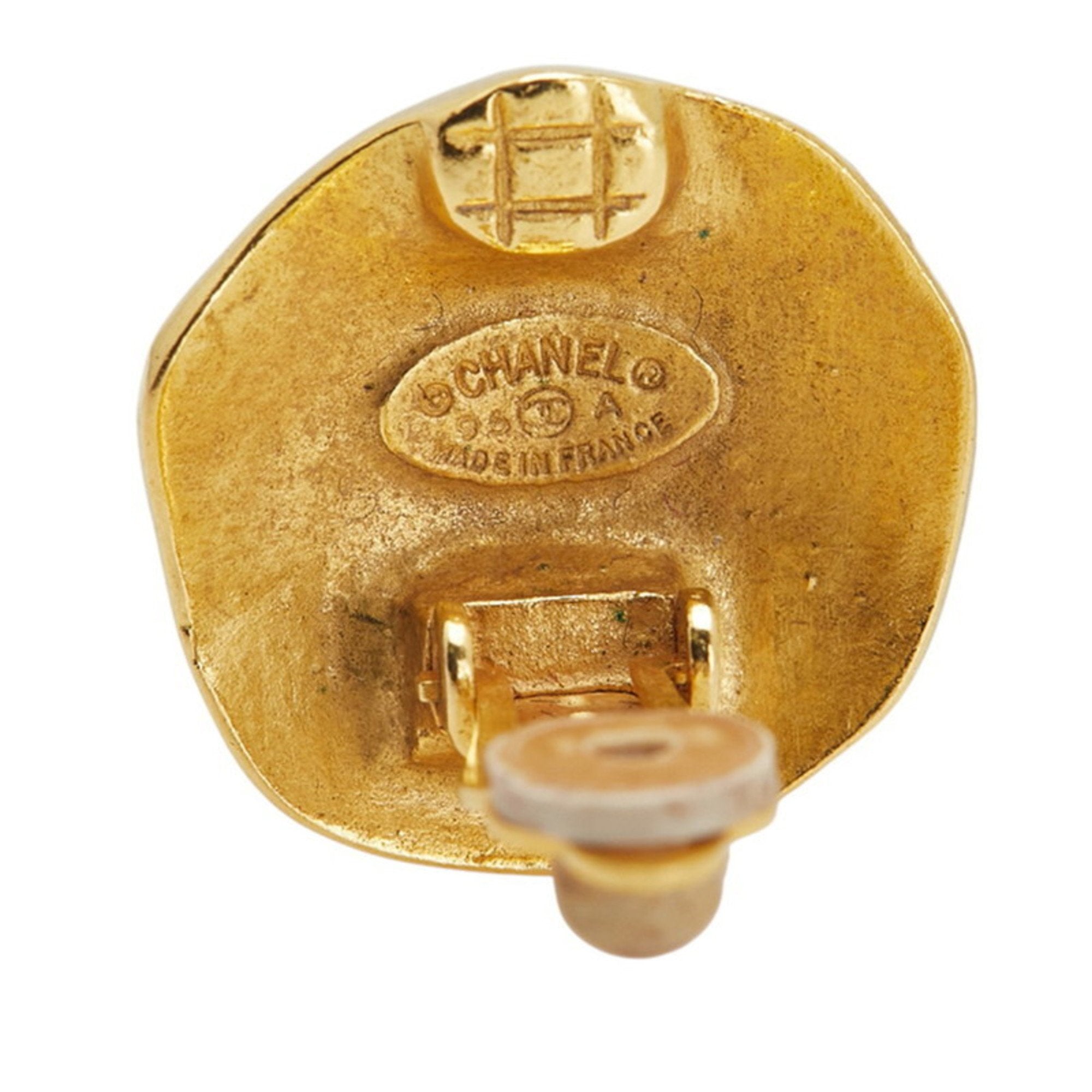 CC Logo Clip-On Earrings Metal