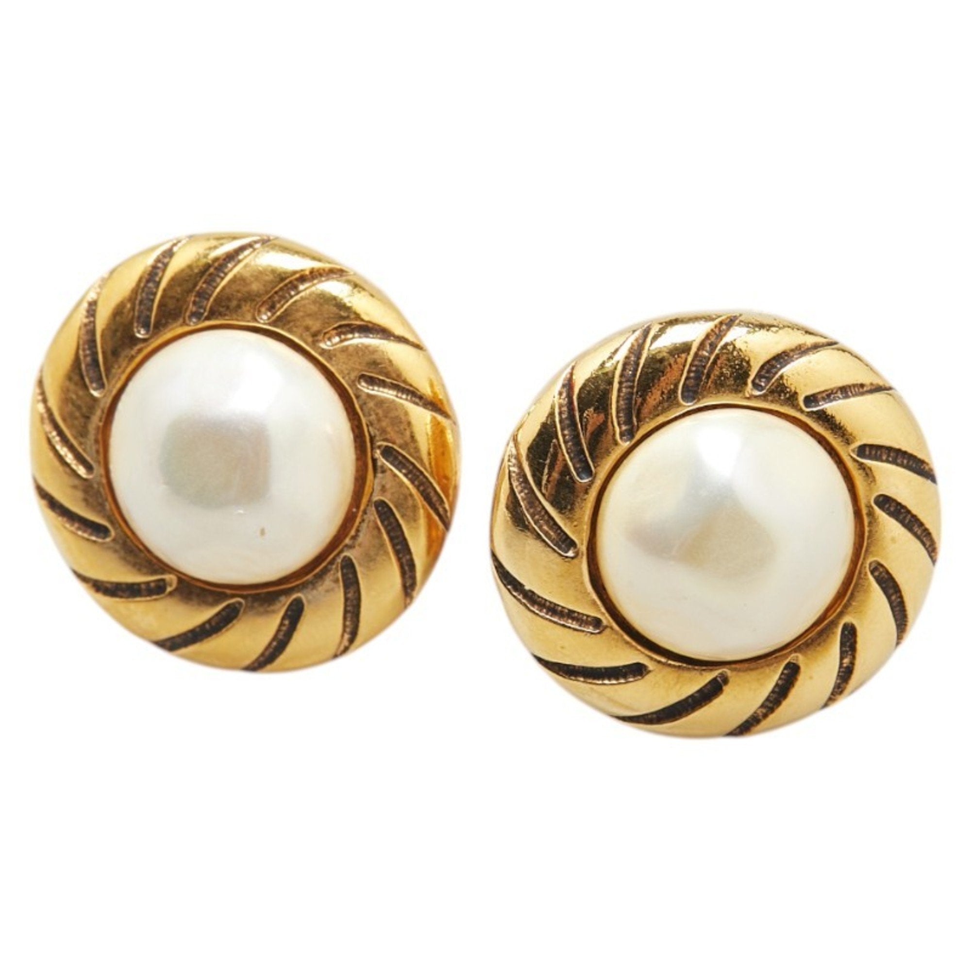 Vintage Clip-On Earrings Pearl Clip-On