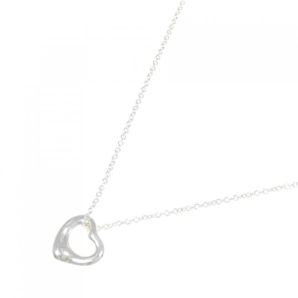 Open Heart Pendant Necklace Sterling Silver 9.7mm