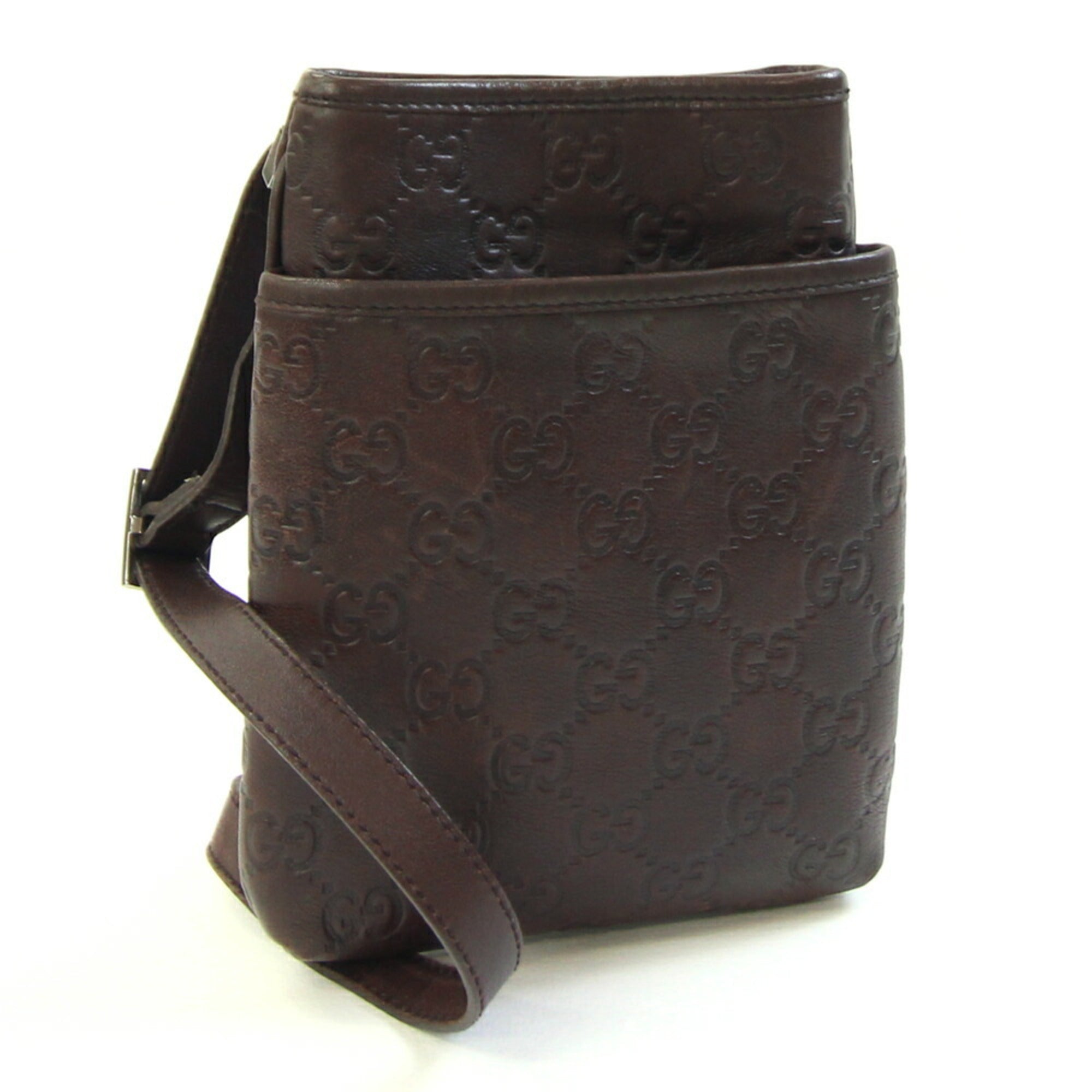 Zip Messenger Bag Guccissima Leather Medium