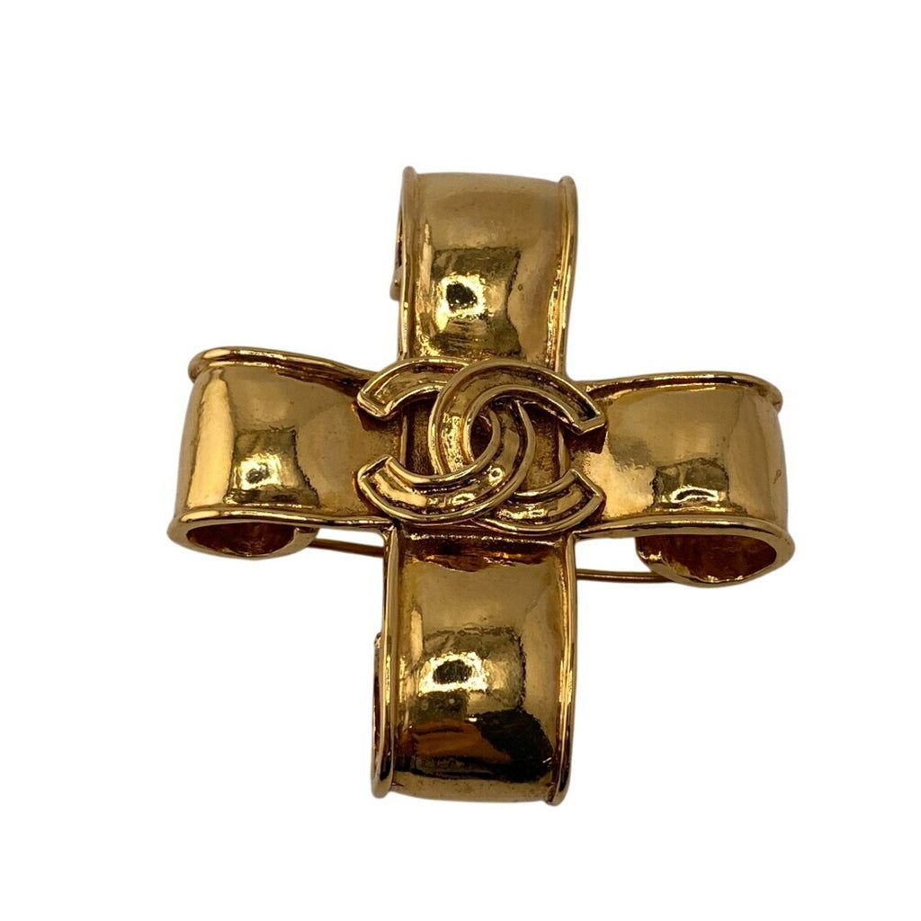 CC Logo Brooch Metal