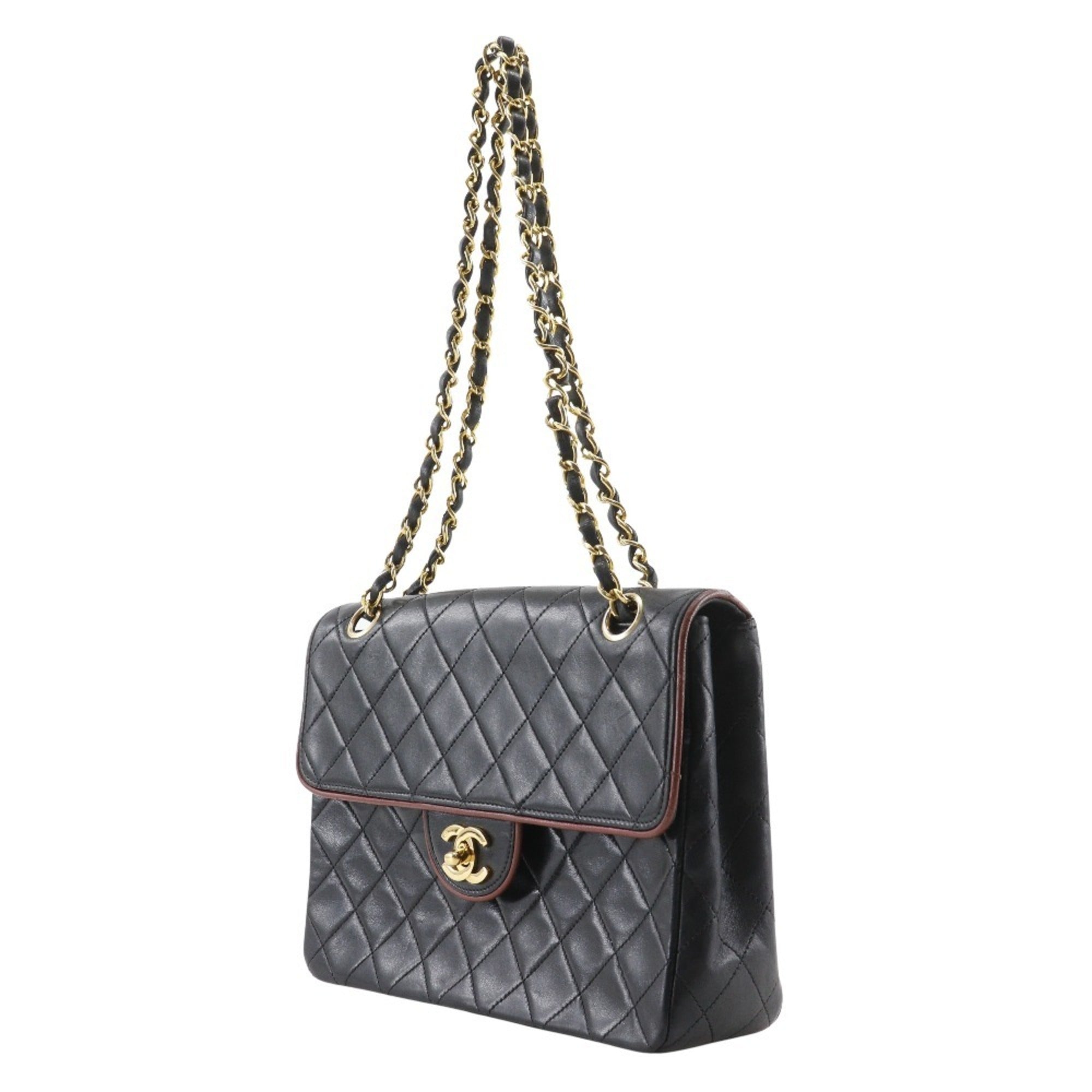 Vintage CC Chain Flap Bag Quilted Lambskin Medium