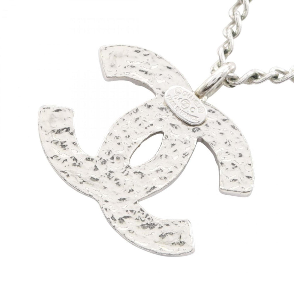 CC Logo Pendant Necklace Sterling Silver