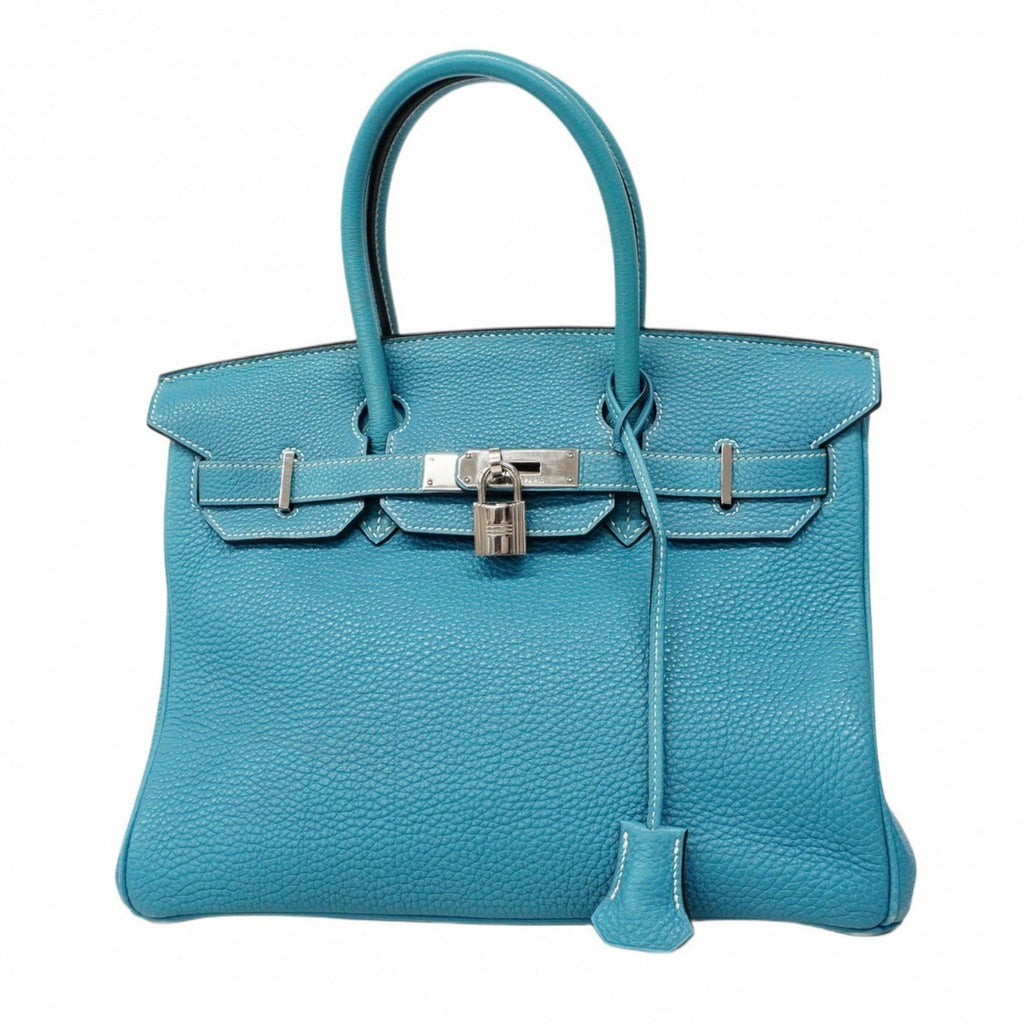 Birkin Handbag Blue Togo with Palladium Hardware 30