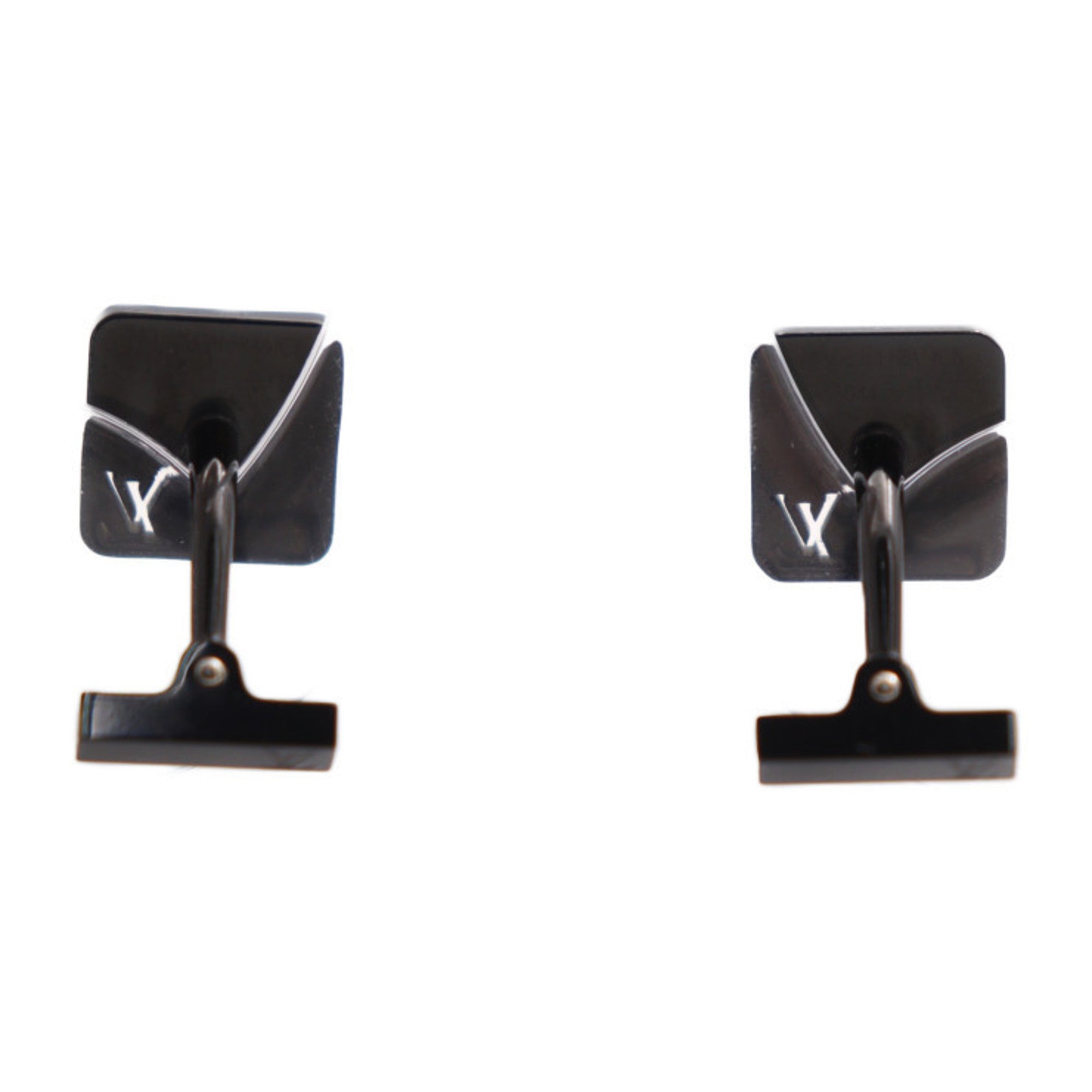 Bouton de Manchette Champs Elysees Cufflinks Metal Black Bracelet