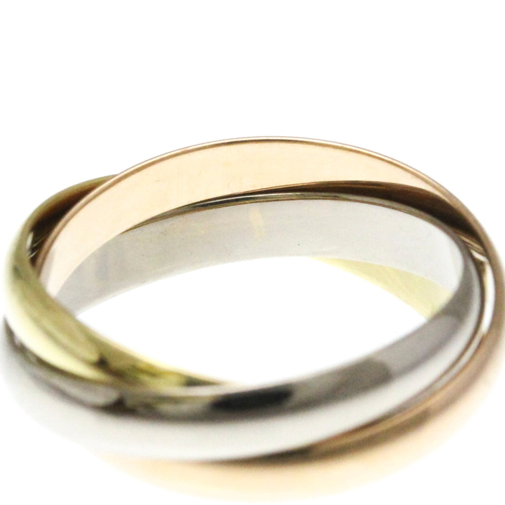 Vendome Louis Cartier Band Ring 18K Tricolor Gold