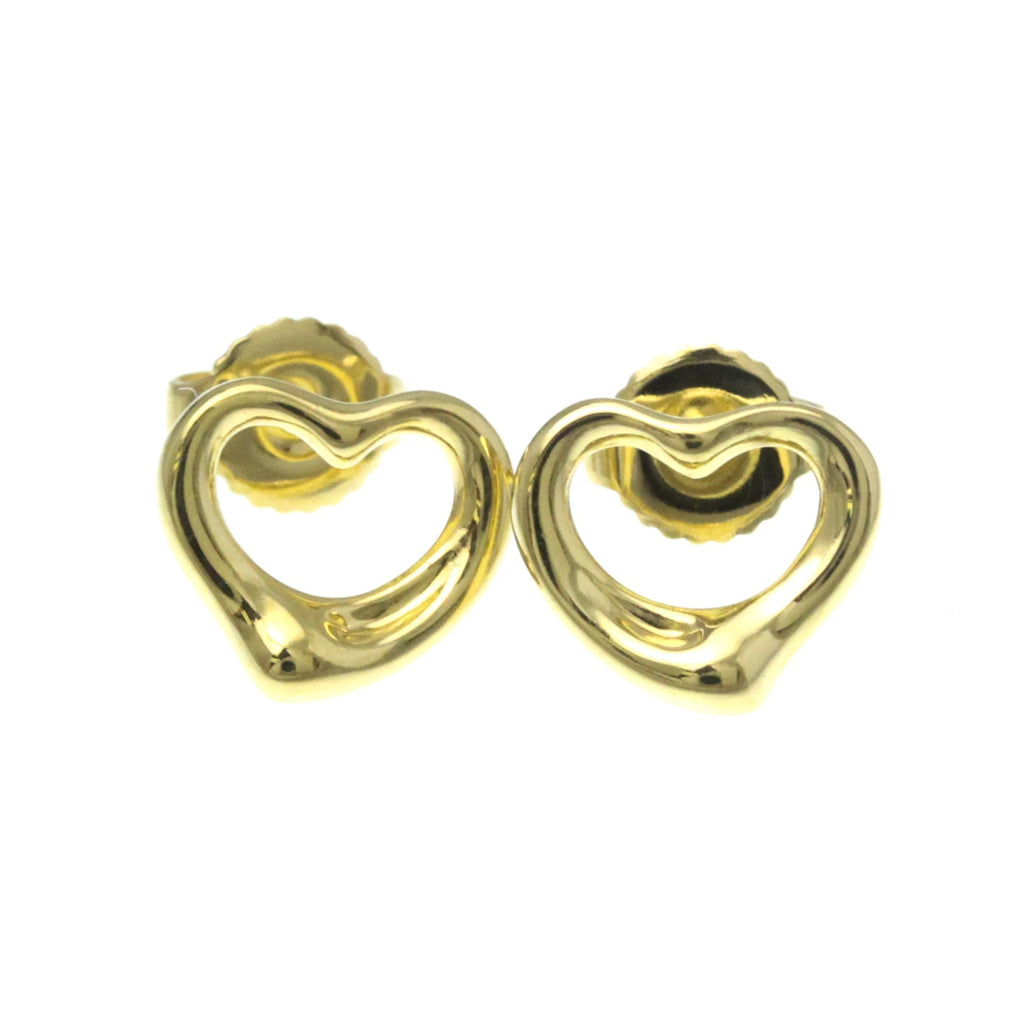 Open Heart Earrings 18K Yellow Gold 10.7mm 18K Yellow Gold