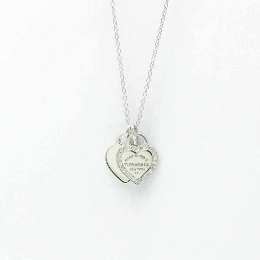 Return To Tiffany Pendant Necklace Sterling Silver and 18K White Gold