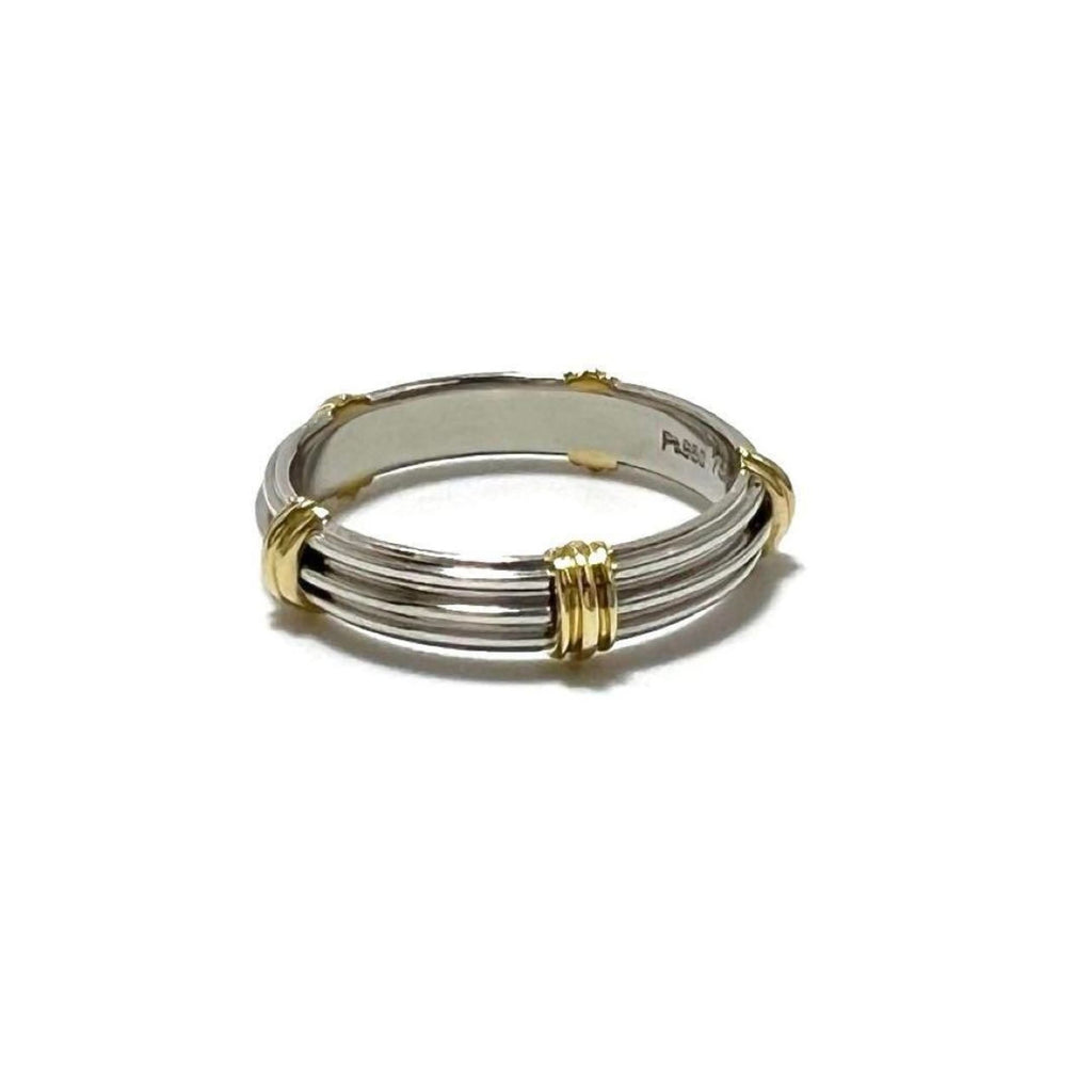 Ring Platinum and 18K Yellow Gold