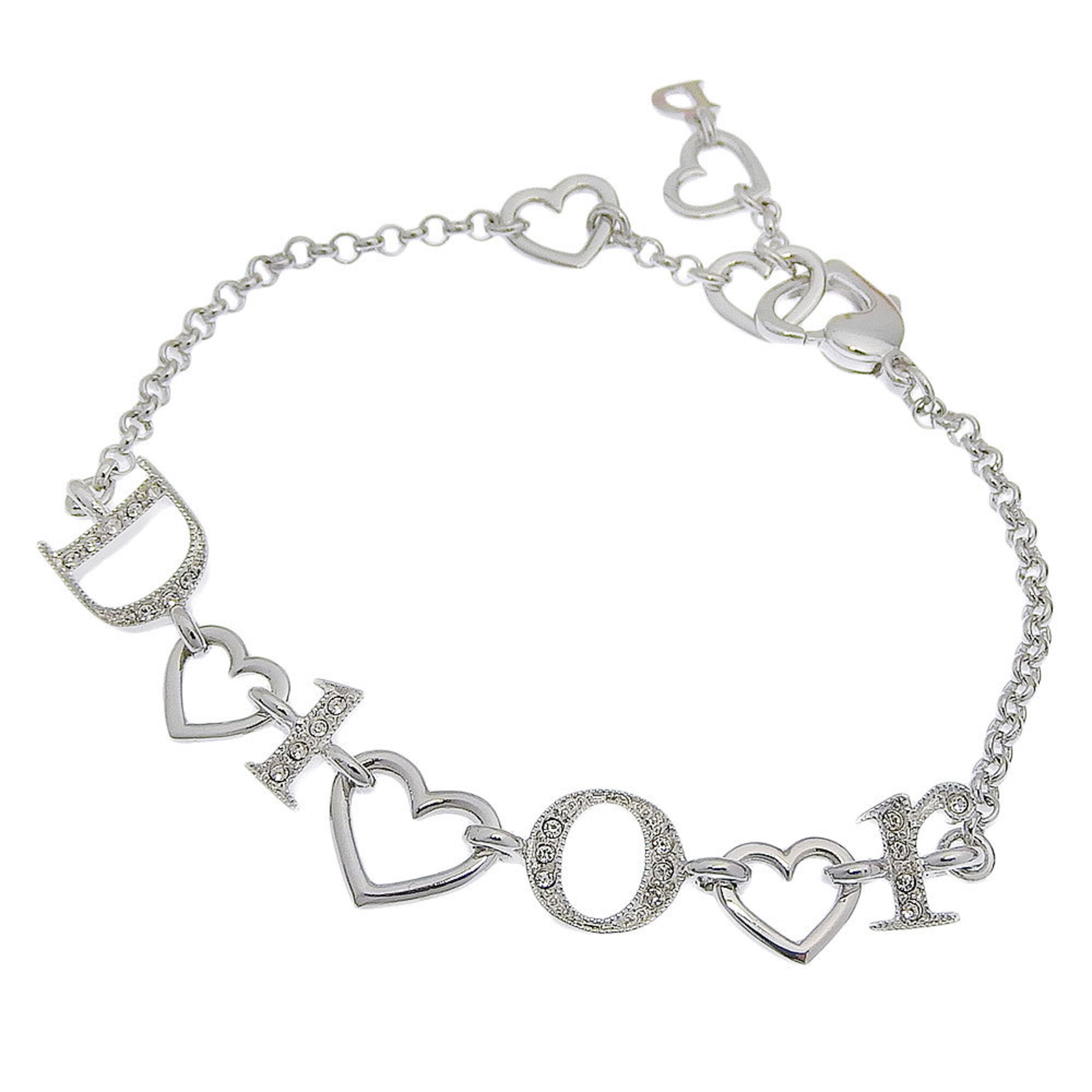 Bracelet Metal with Rhinestone Heart